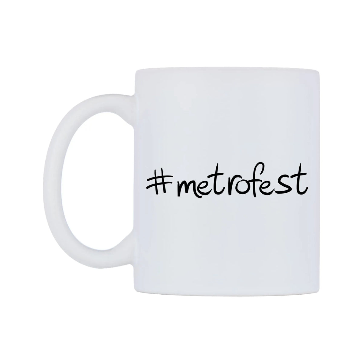 metrofest Mug — mug, right side, on a white background