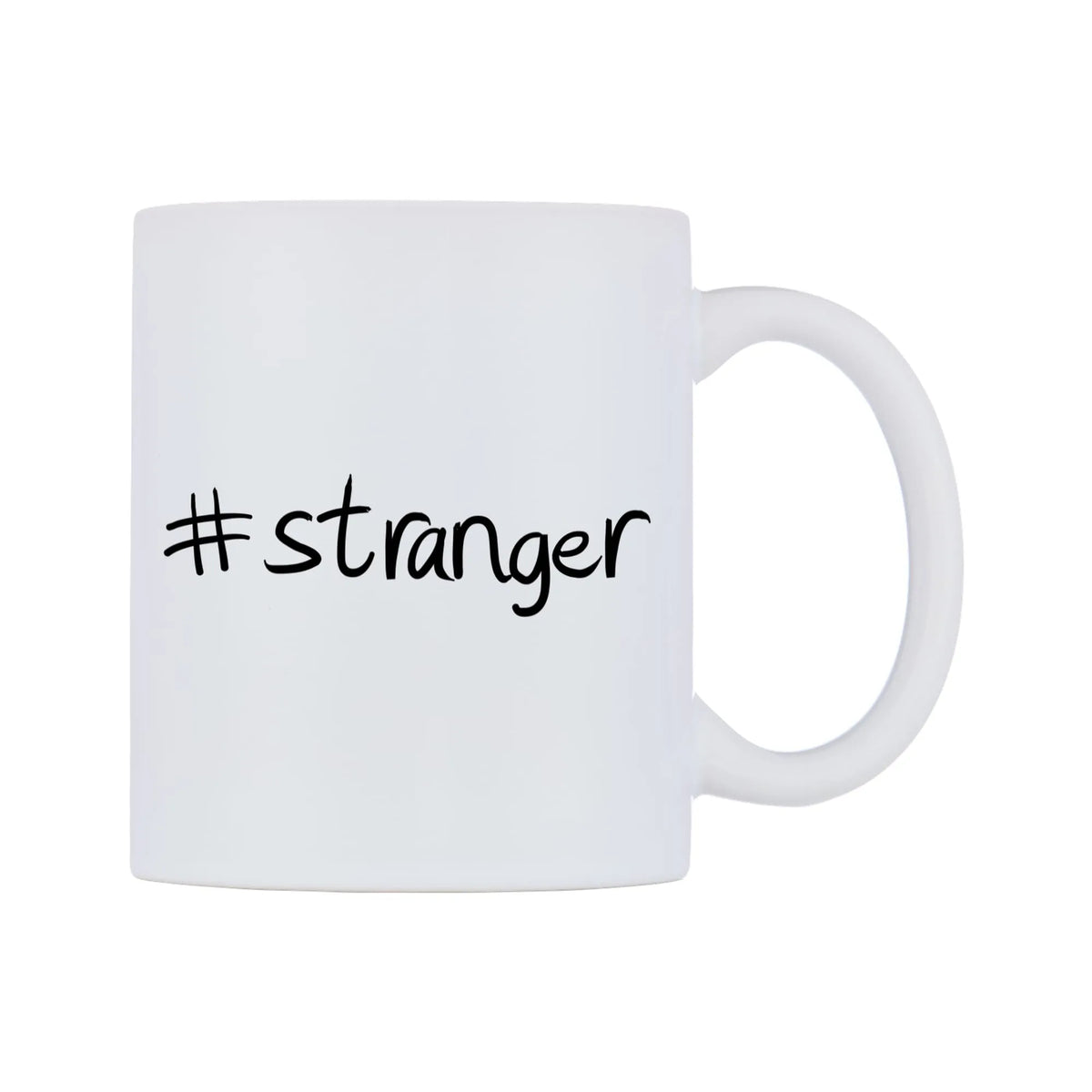 stranger Mug — mug, left side, on a white background