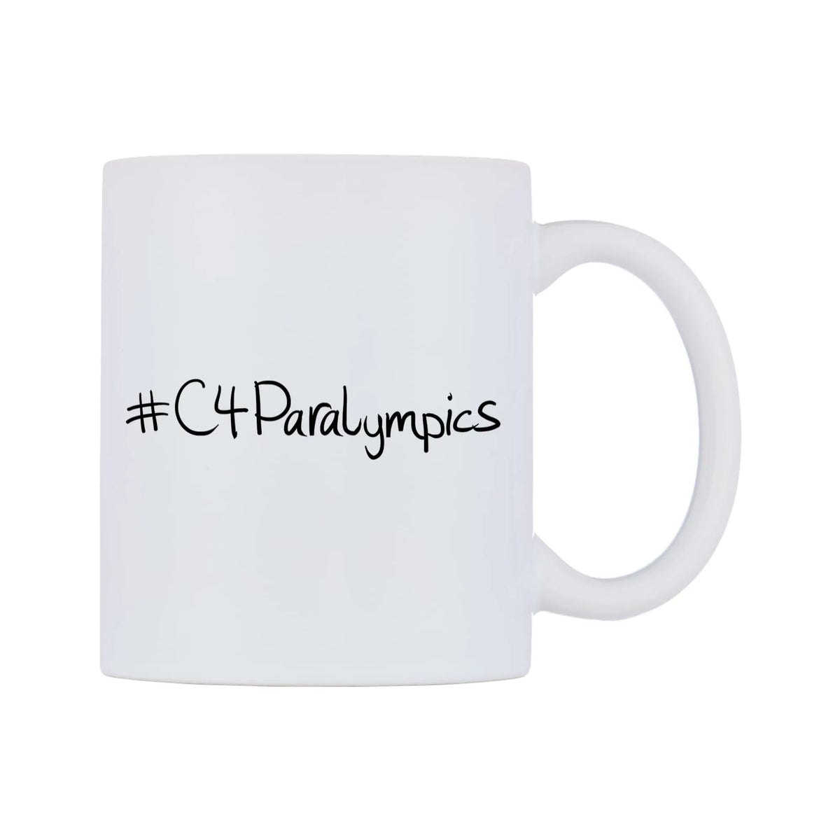 C4Paralympics Mug — mug, left side, on a white background