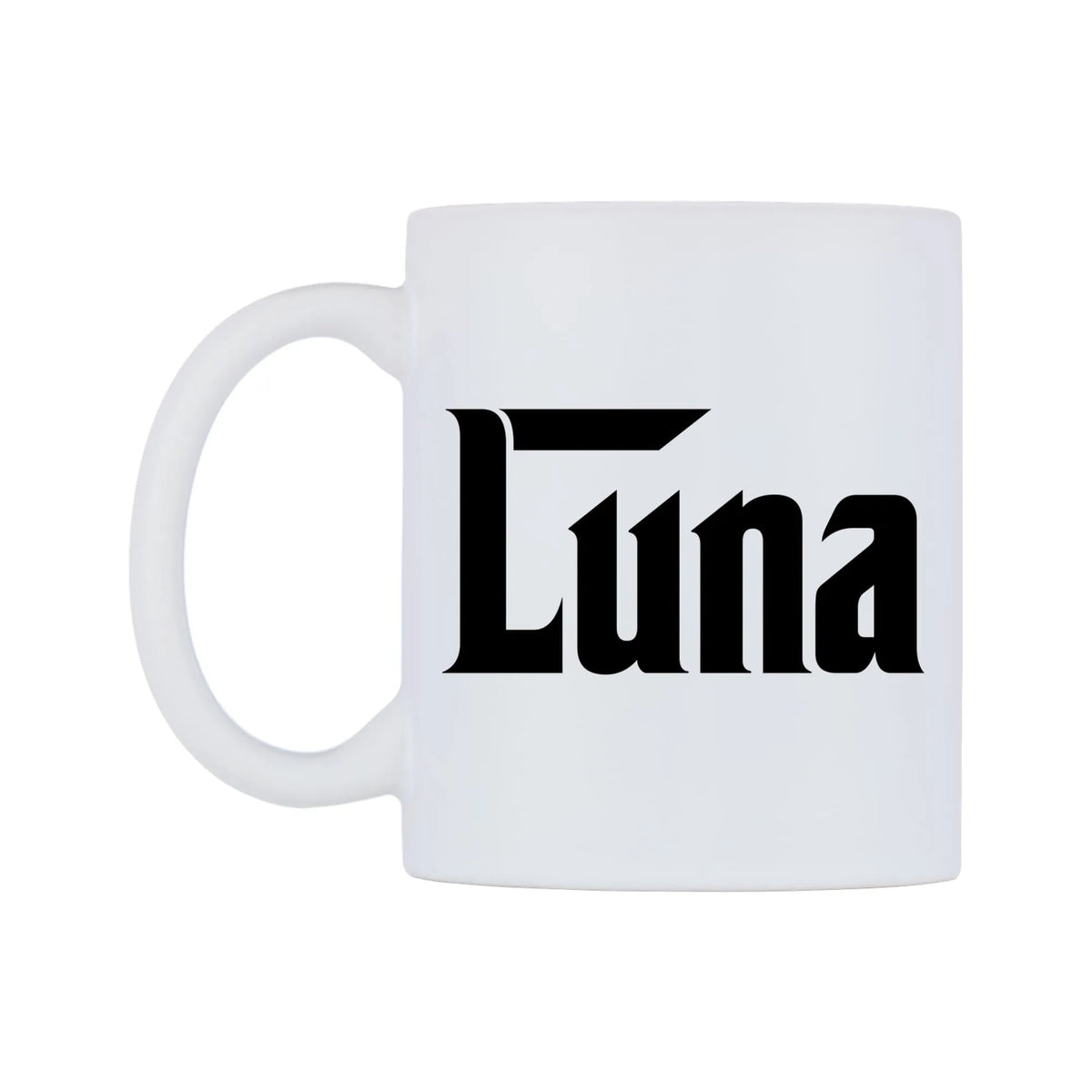 Luna - Godfather Themed Mug — white 11oz gloss mug, right side, on a white background