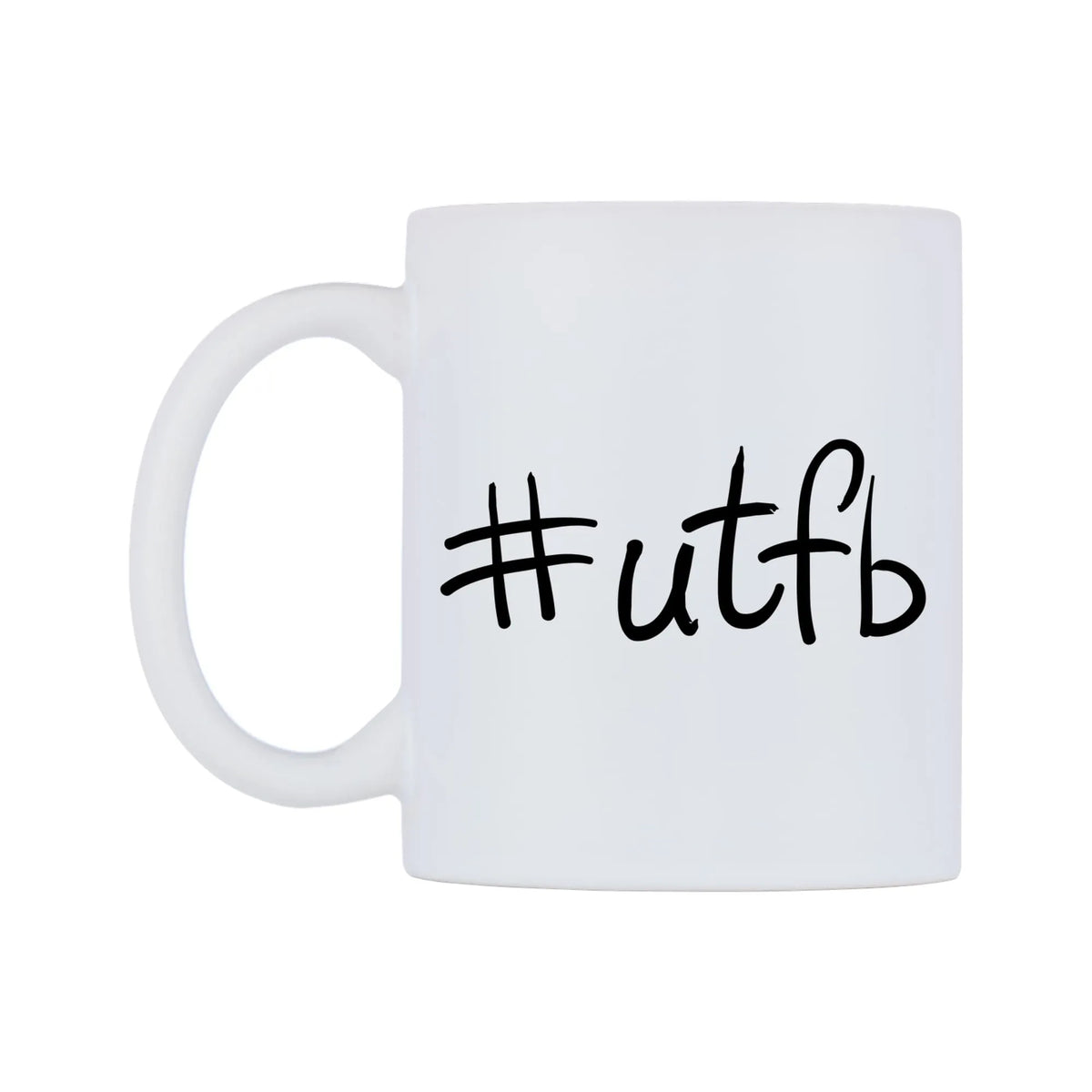 utfb Mug — mug, right side, on a white background