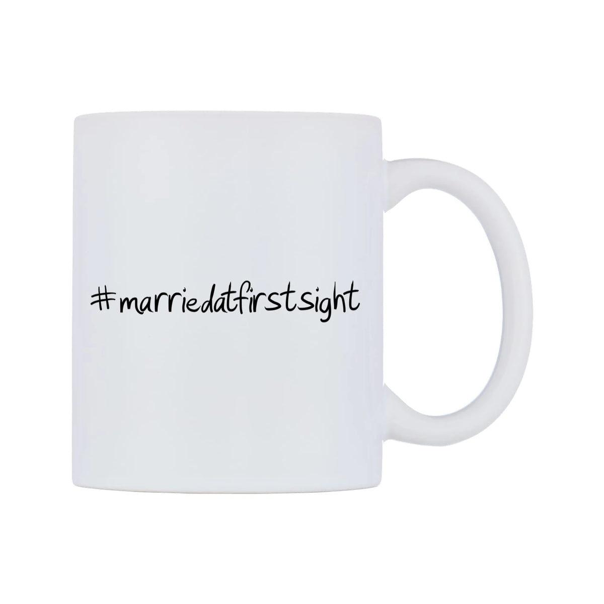 marriedatfirstsight Mug — mug, left side, on a white background