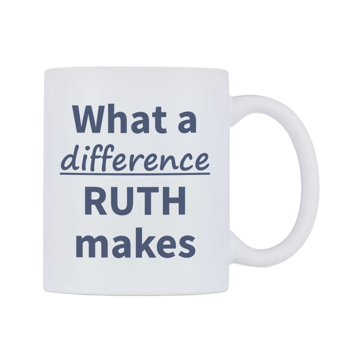 What a difference RUTH makes Mug — mug, left side, on a white background