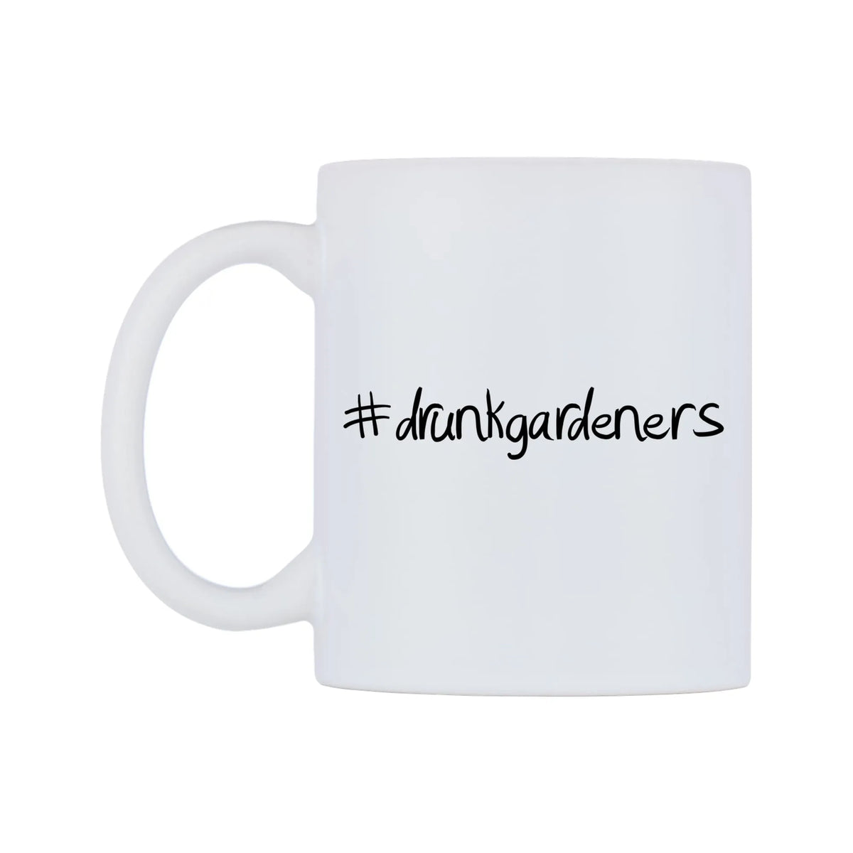 drunkgardeners Mug — mug, right side, on a white background