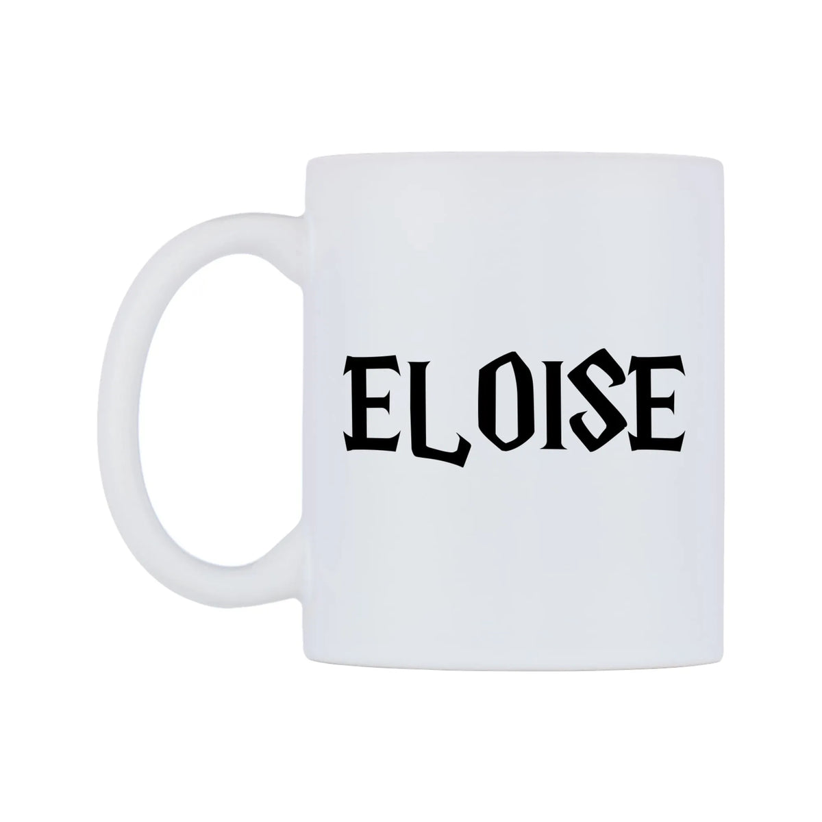 Eloise - Wizard Themed Mug — white 11oz gloss mug, right side, on a white background