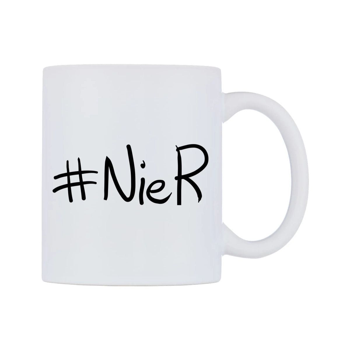 NieR Mug — mug, left side, on a white background