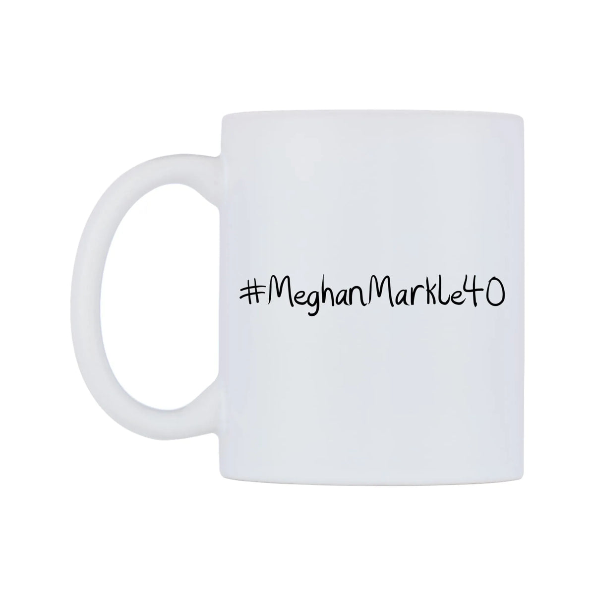 MeghanMarkle40 Mug — mug, right side, on a white background