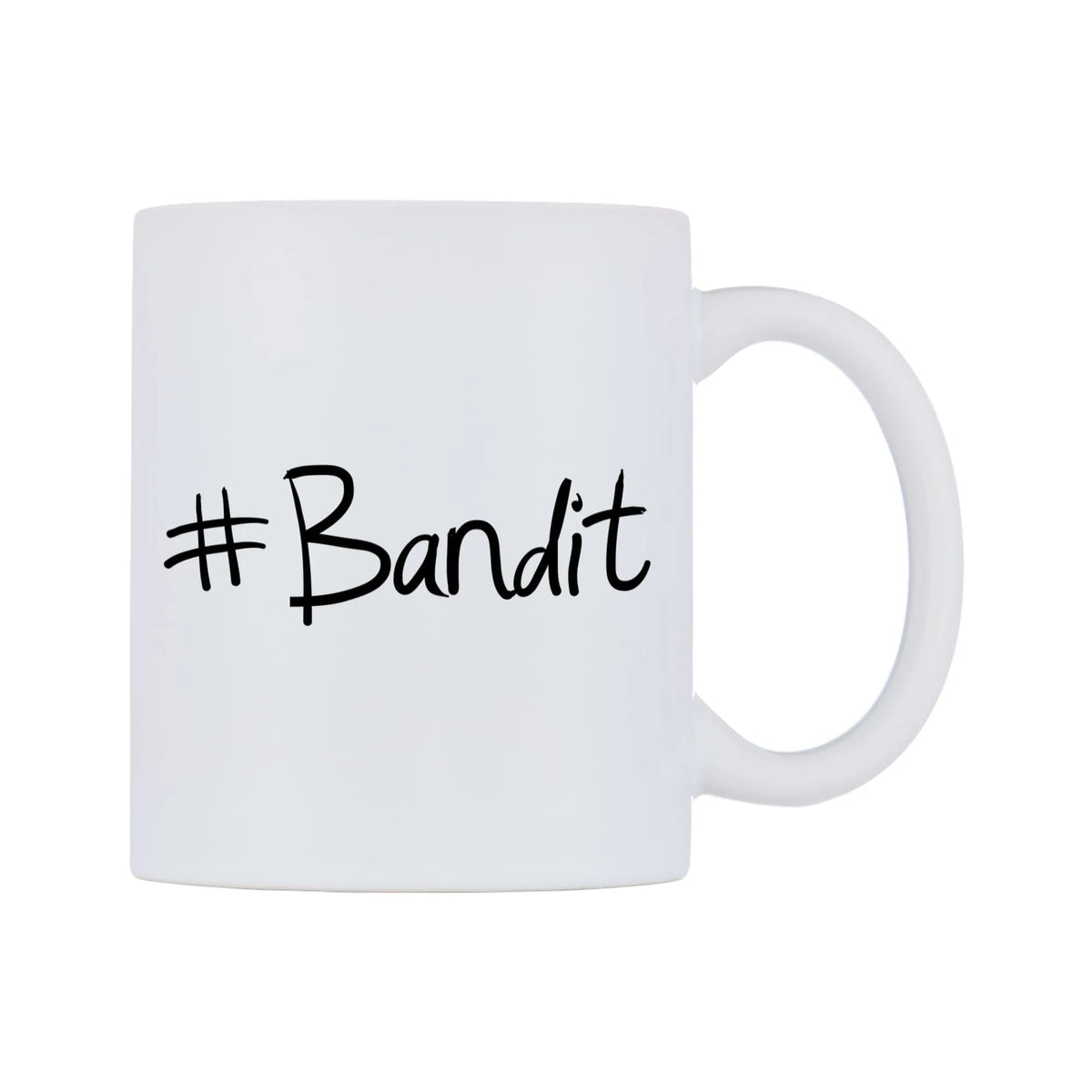 Bandit Mug — mug, left side, on a white background