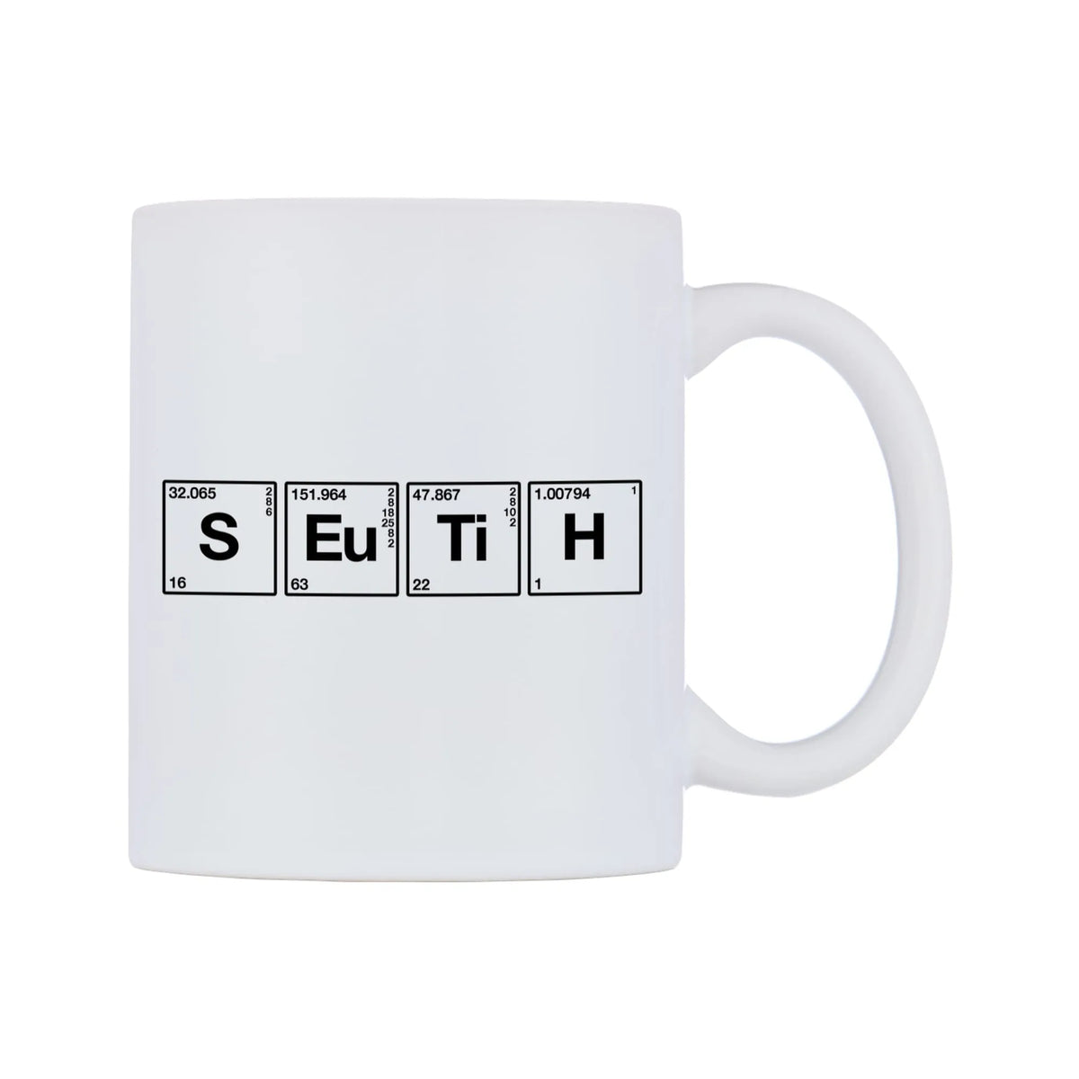 Seth - Chemistry Themed Mug — mug, left side, on a white background