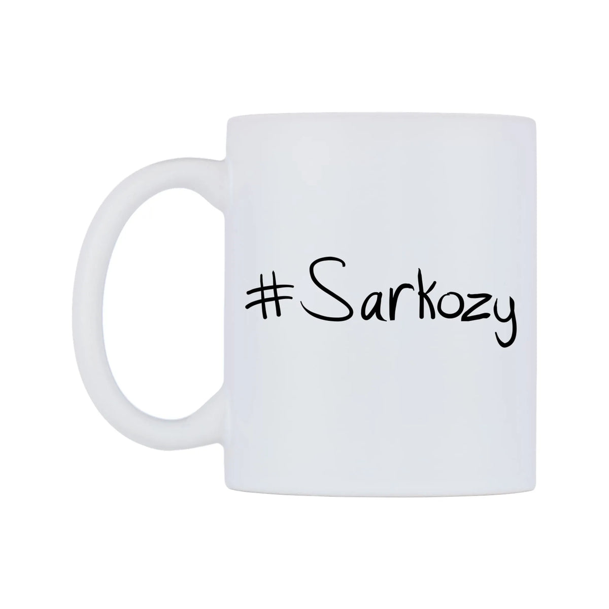 Sarkozy Mug — mug, right side, on a white background