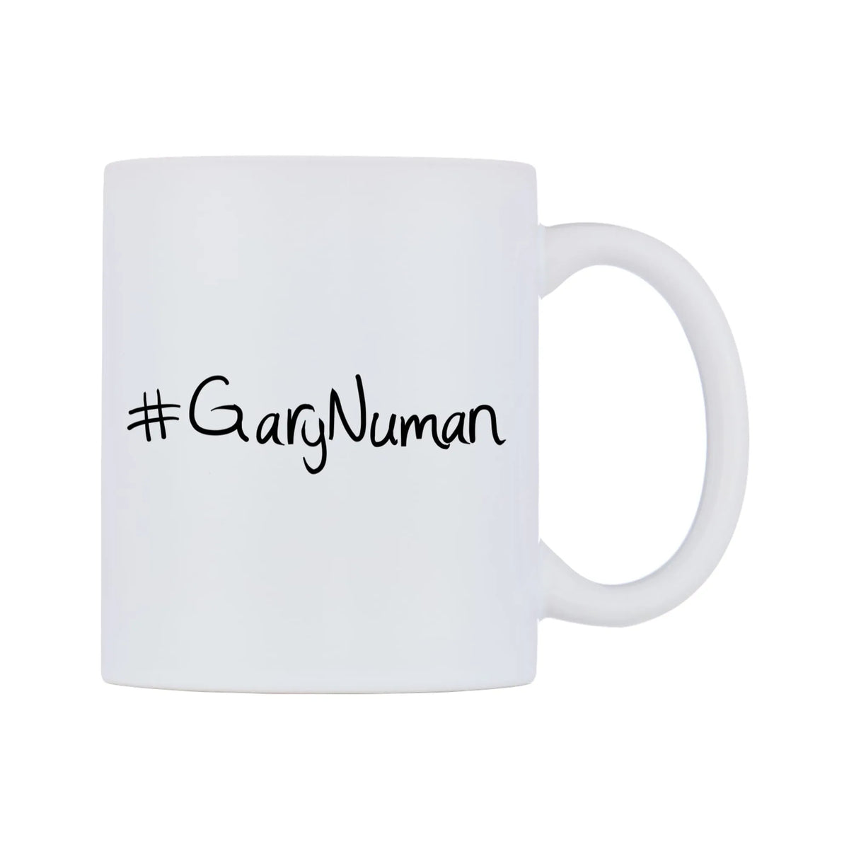 GaryNuman Mug — mug, left side, on a white background