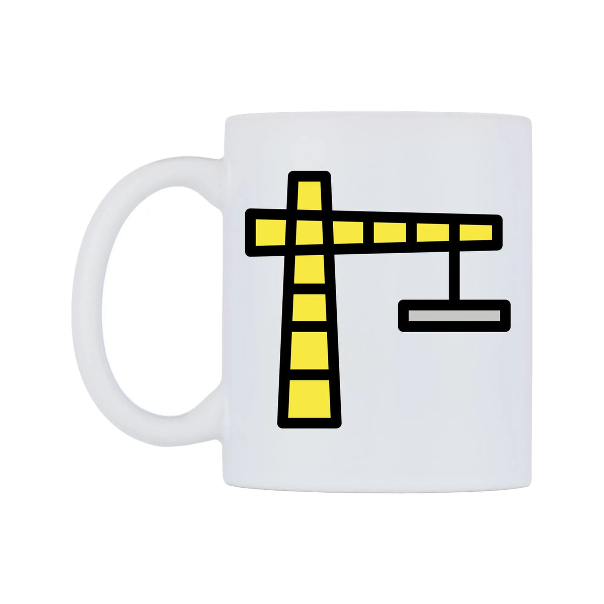 Building Construction Emoji Mug — mug, right side, on a white background