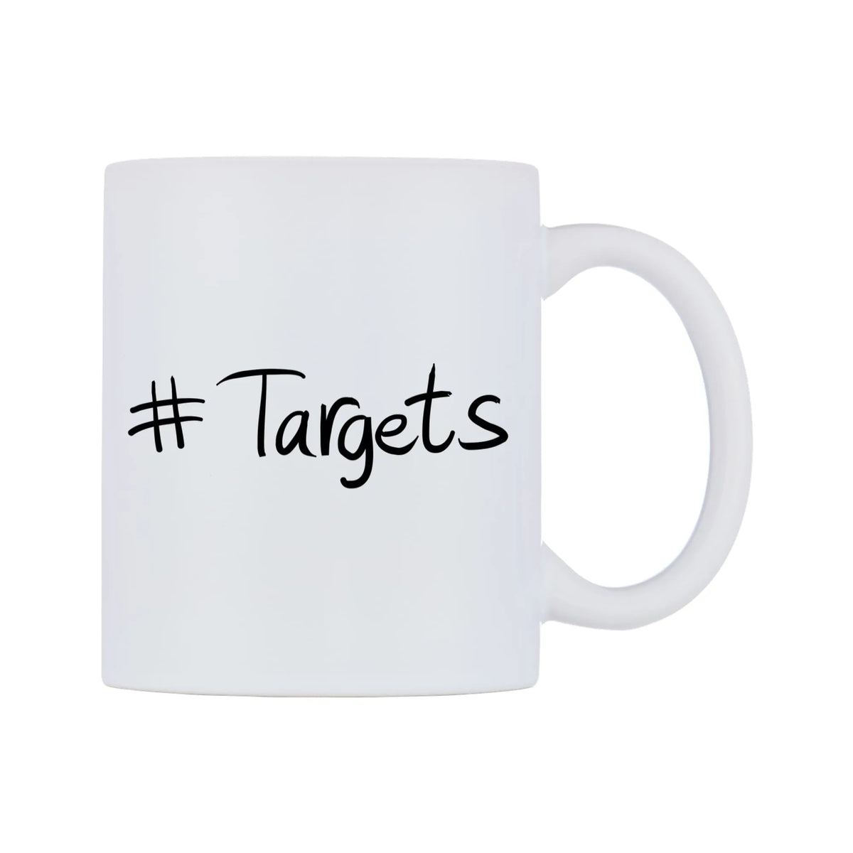 Targets Mug — mug, left side, on a white background