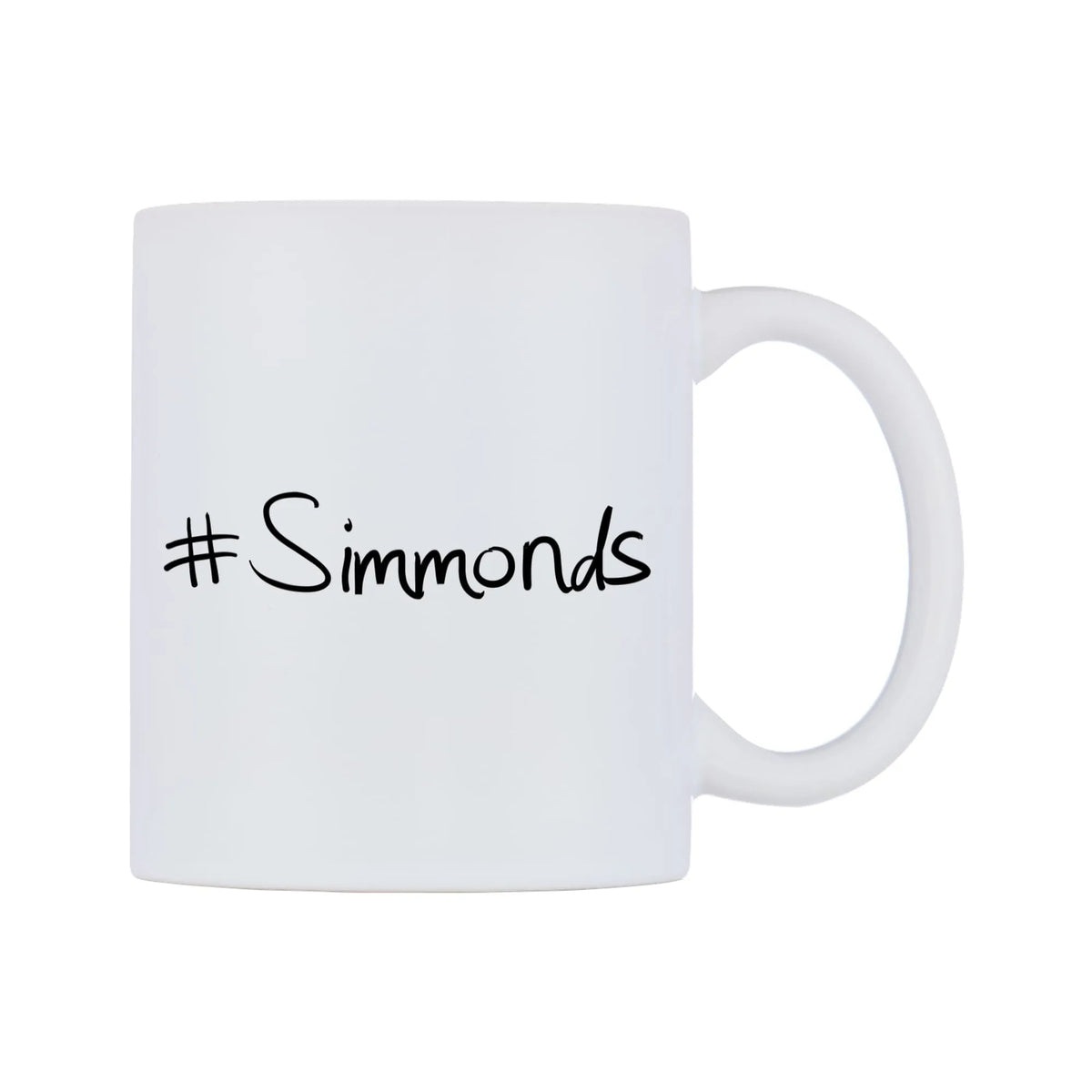 Simmonds Mug — mug, left side, on a white background