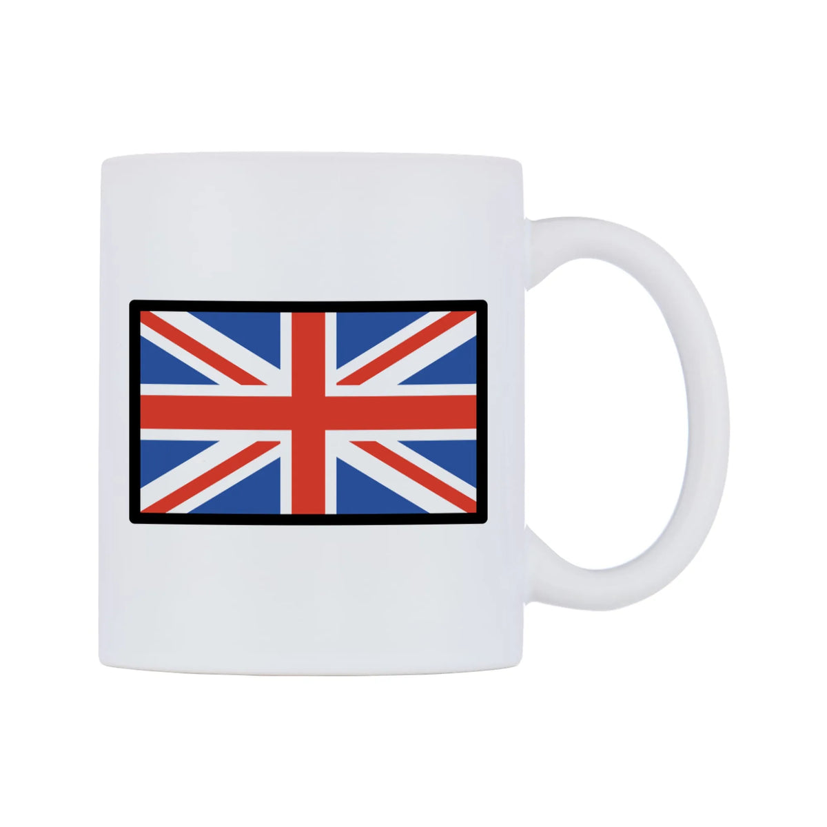 United Kingdom Flag Emoji Mug — mug, left side, on a white background