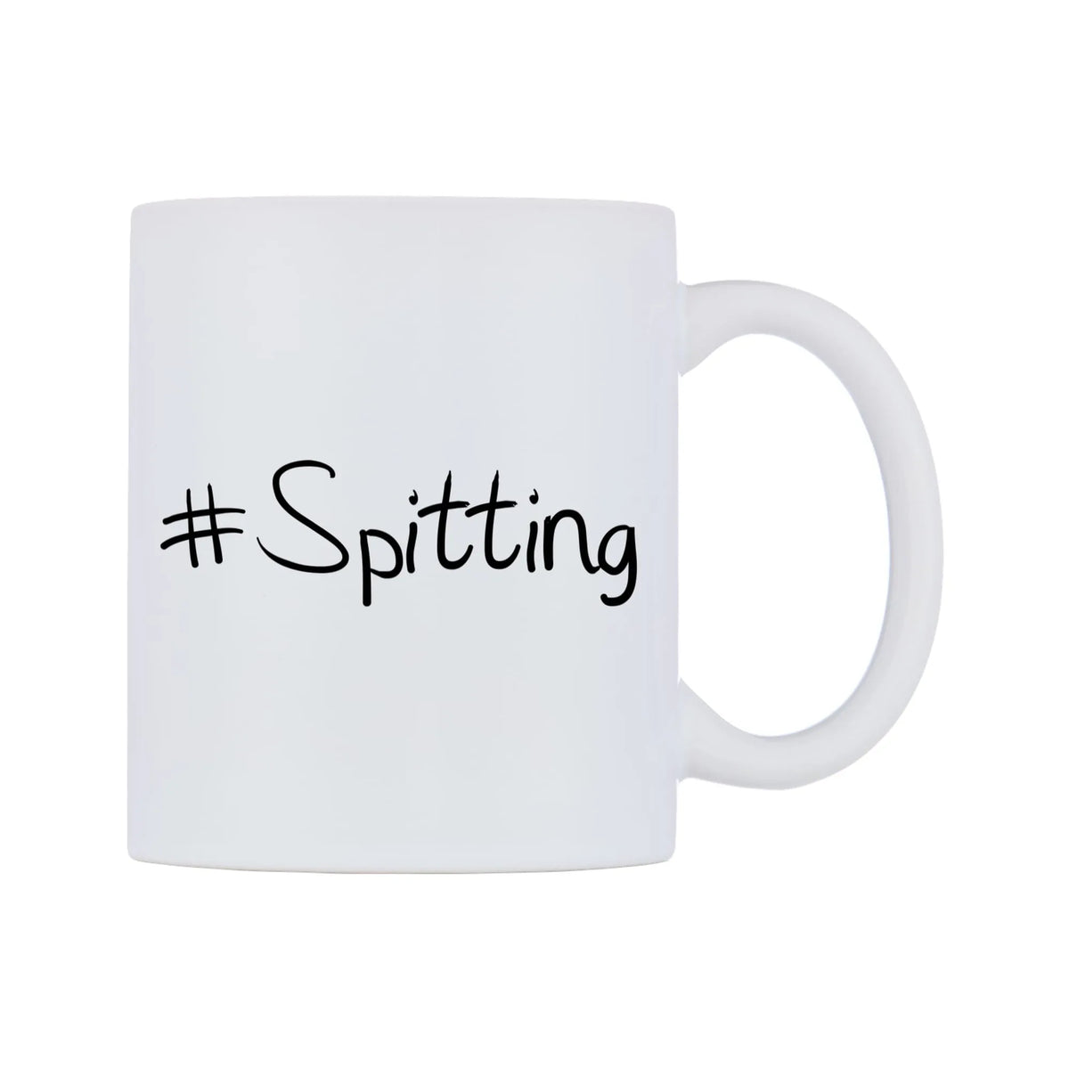 Spitting Mug — mug, left side, on a white background