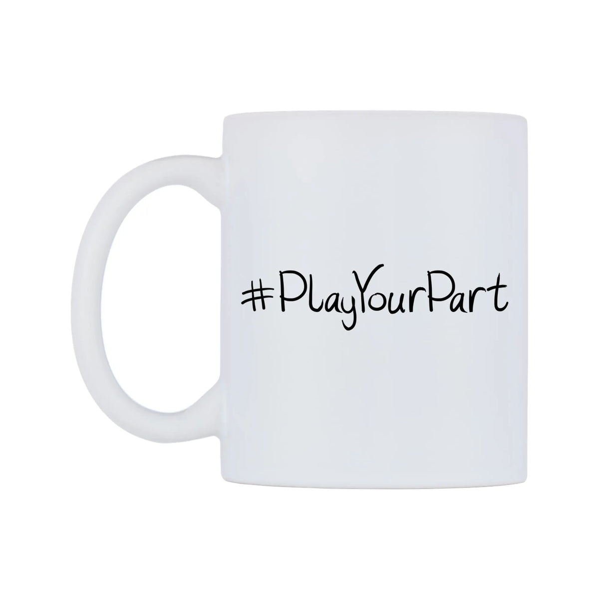 PlayYourPart Mug — mug, right side, on a white background