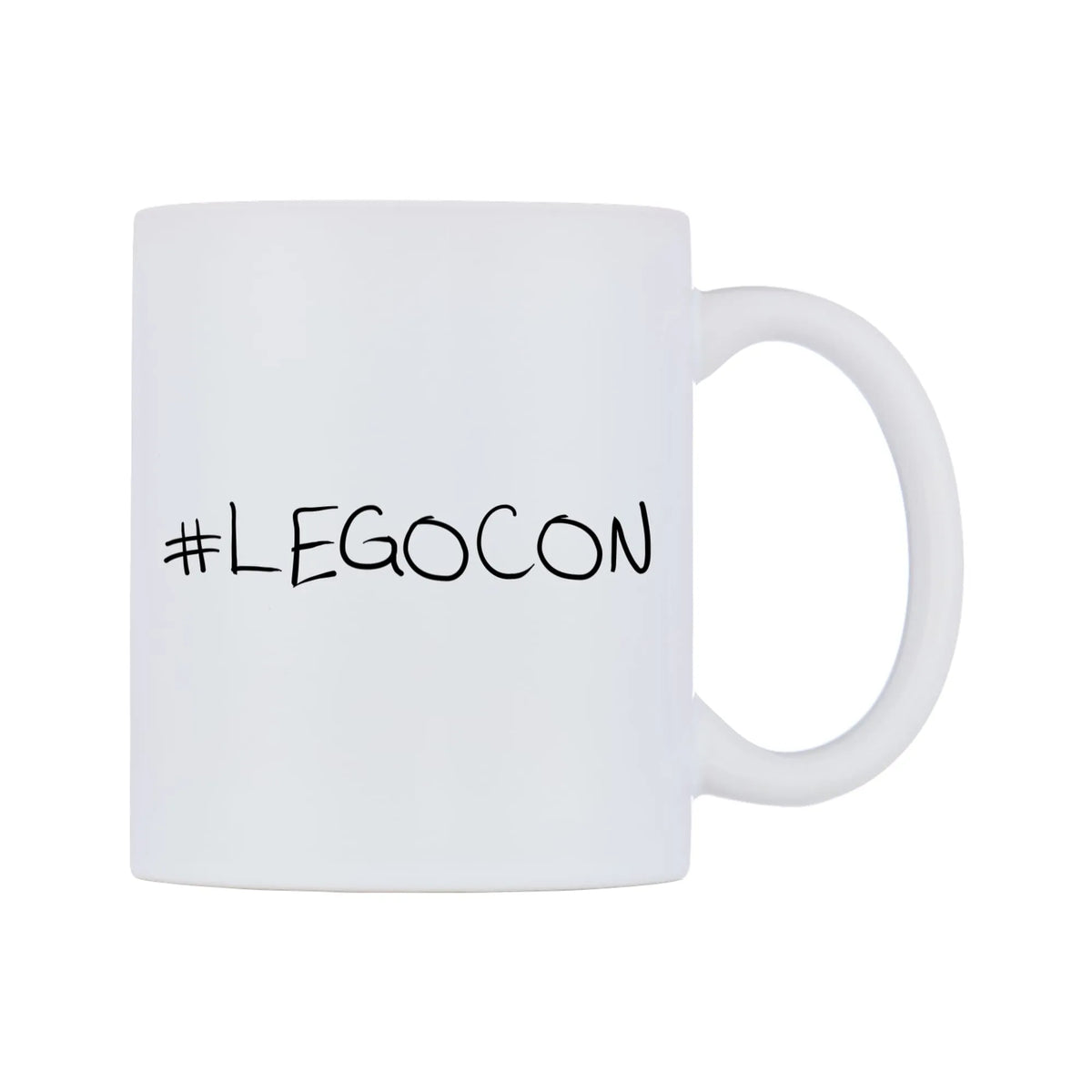 LEGOCON Mug — mug, left side, on a white background
