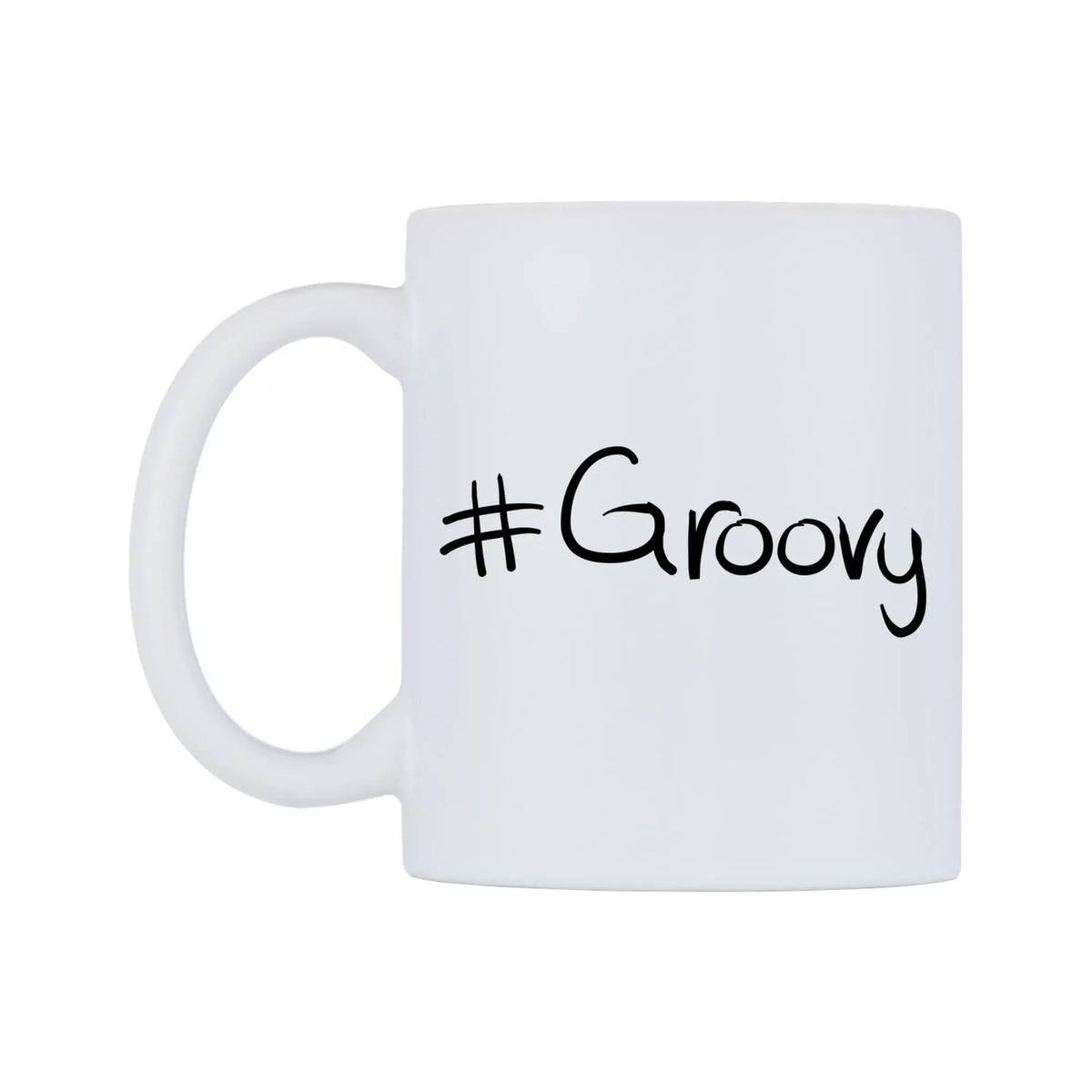 Groovy Mug — mug, right side, on a white background