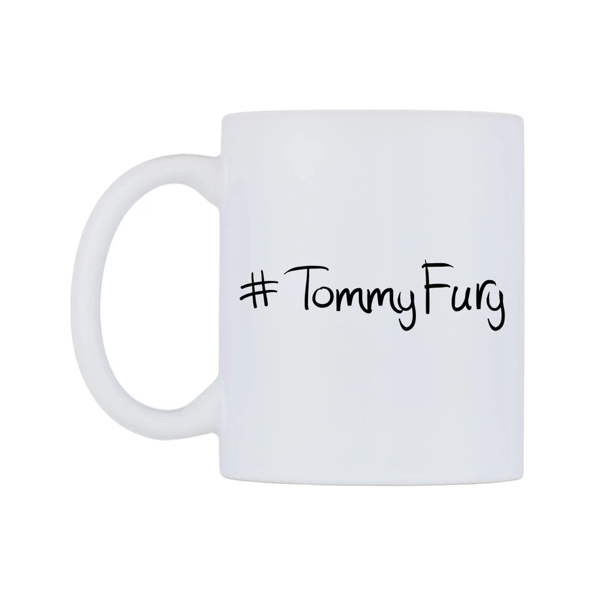 TommyFury Mug — mug, right side, on a white background