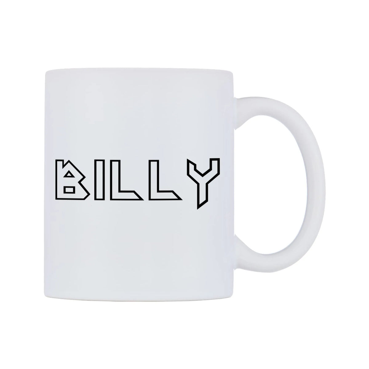 Billy - Iron Maiden Themed Mug — white 11oz gloss mug, left side, on a white background