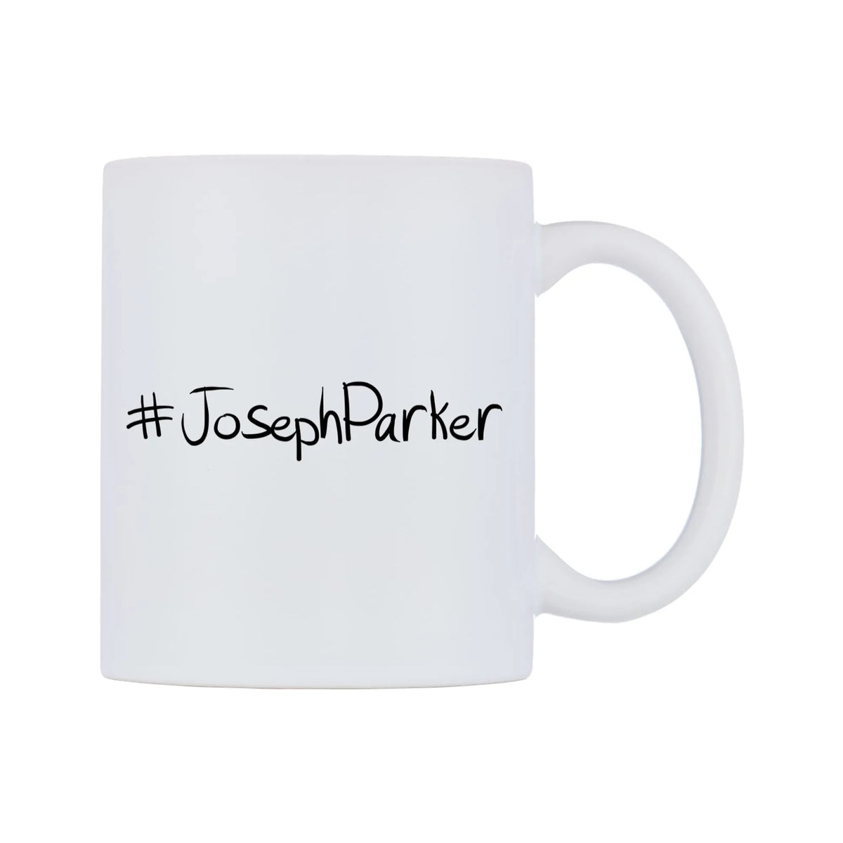 JosephParker Mug — mug, left side, on a white background