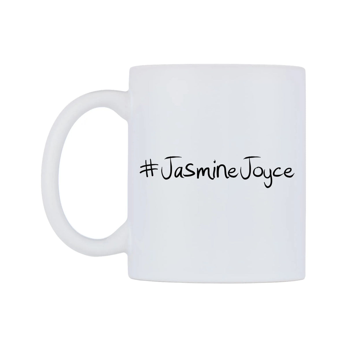 JasmineJoyce Mug — mug, right side, on a white background