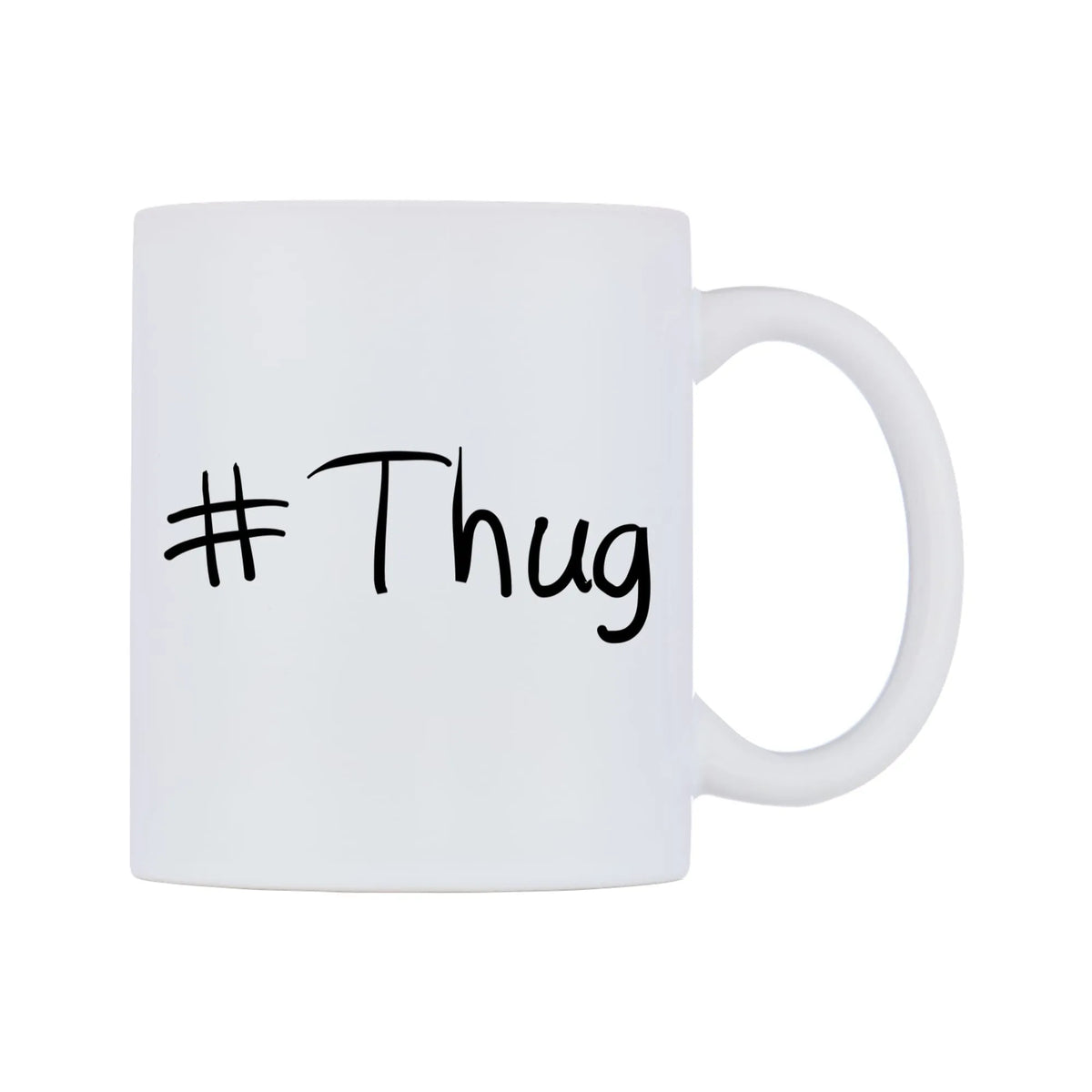 Thug Mug — mug, left side, on a white background