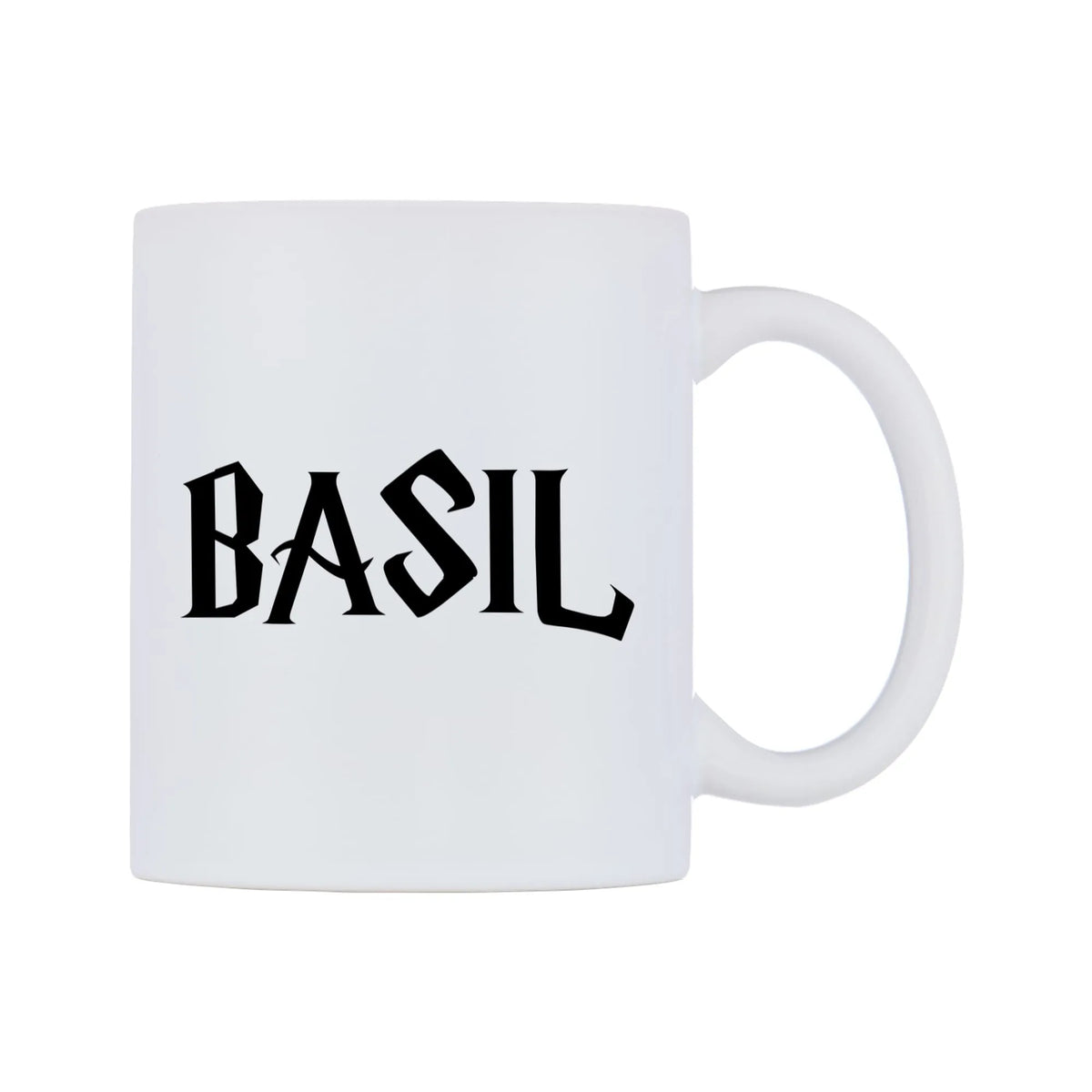 Basil - Wizard Themed Mug — mug, left side, on a white background
