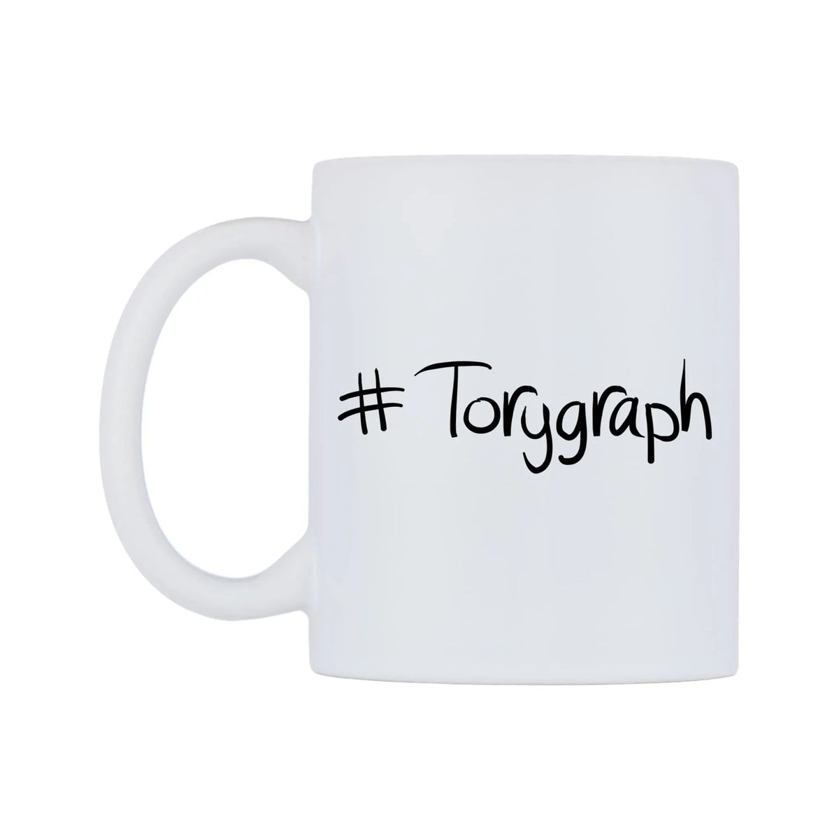 Torygraph Mug — mug, right side, on a white background