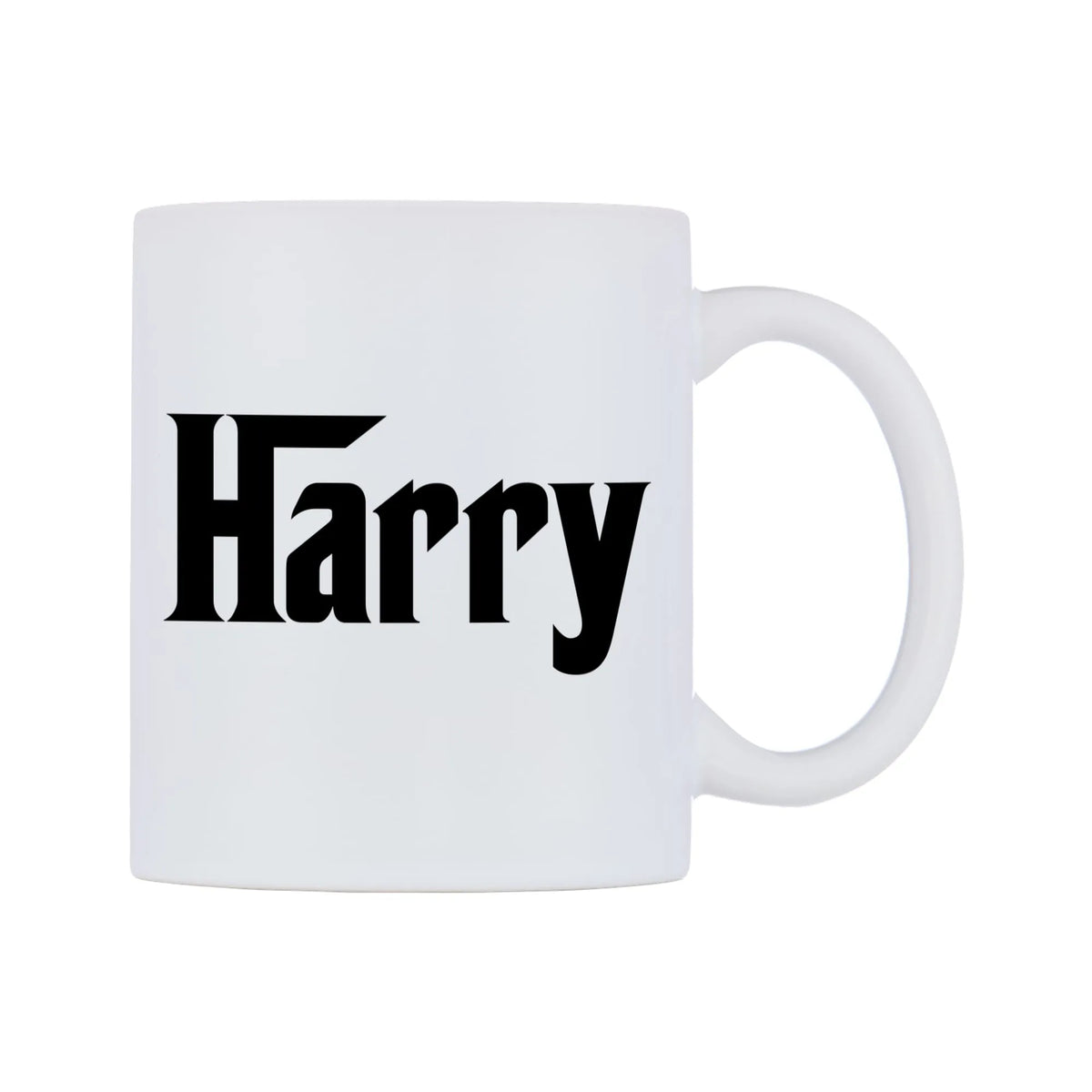 Harry - Godfather Themed Mug — white 11oz gloss mug, left side, on a white background