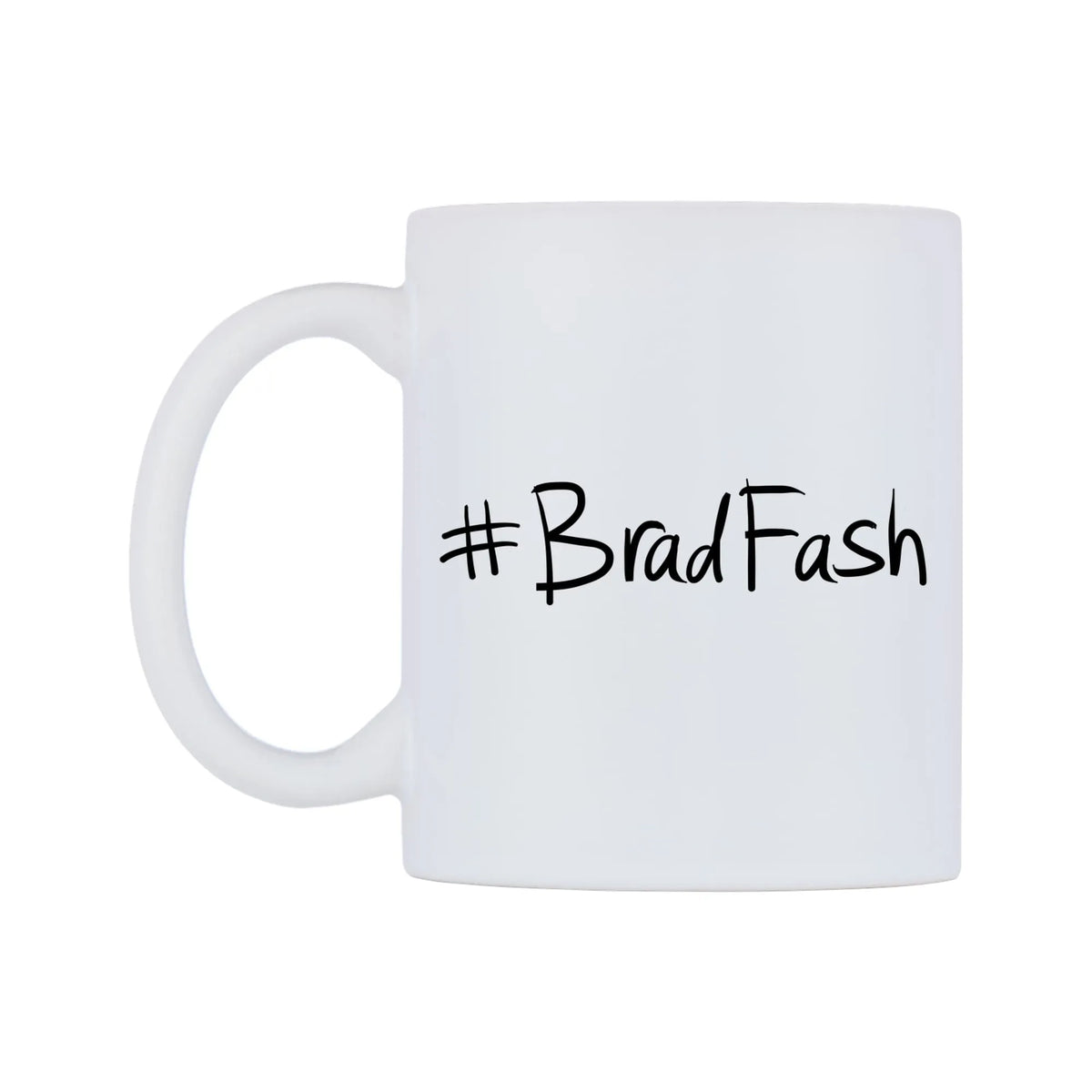 BradFash Mug — mug, right side, on a white background