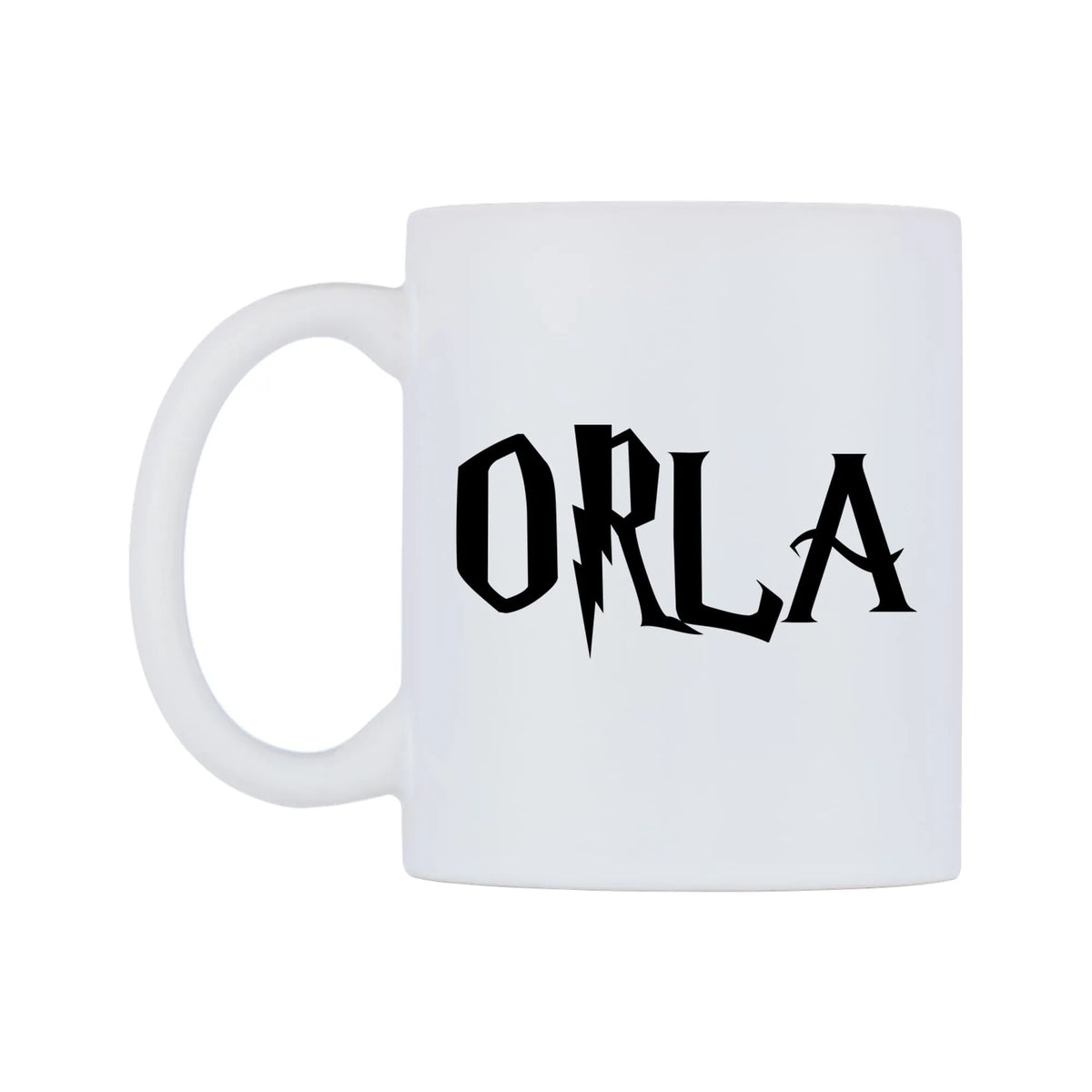 Orla - Wizard Themed Mug — white 11oz gloss mug, right side, on a white background