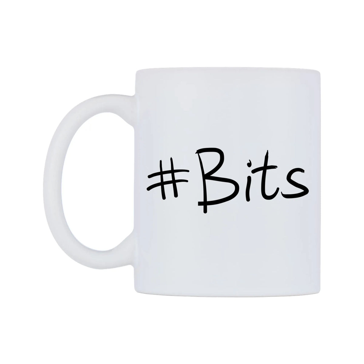 Bits Mug — mug, right side, on a white background