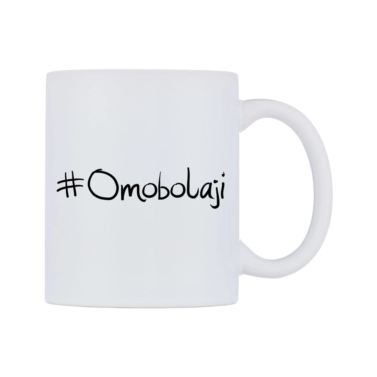 Omobolaji Mug — mug, left side, on a white background