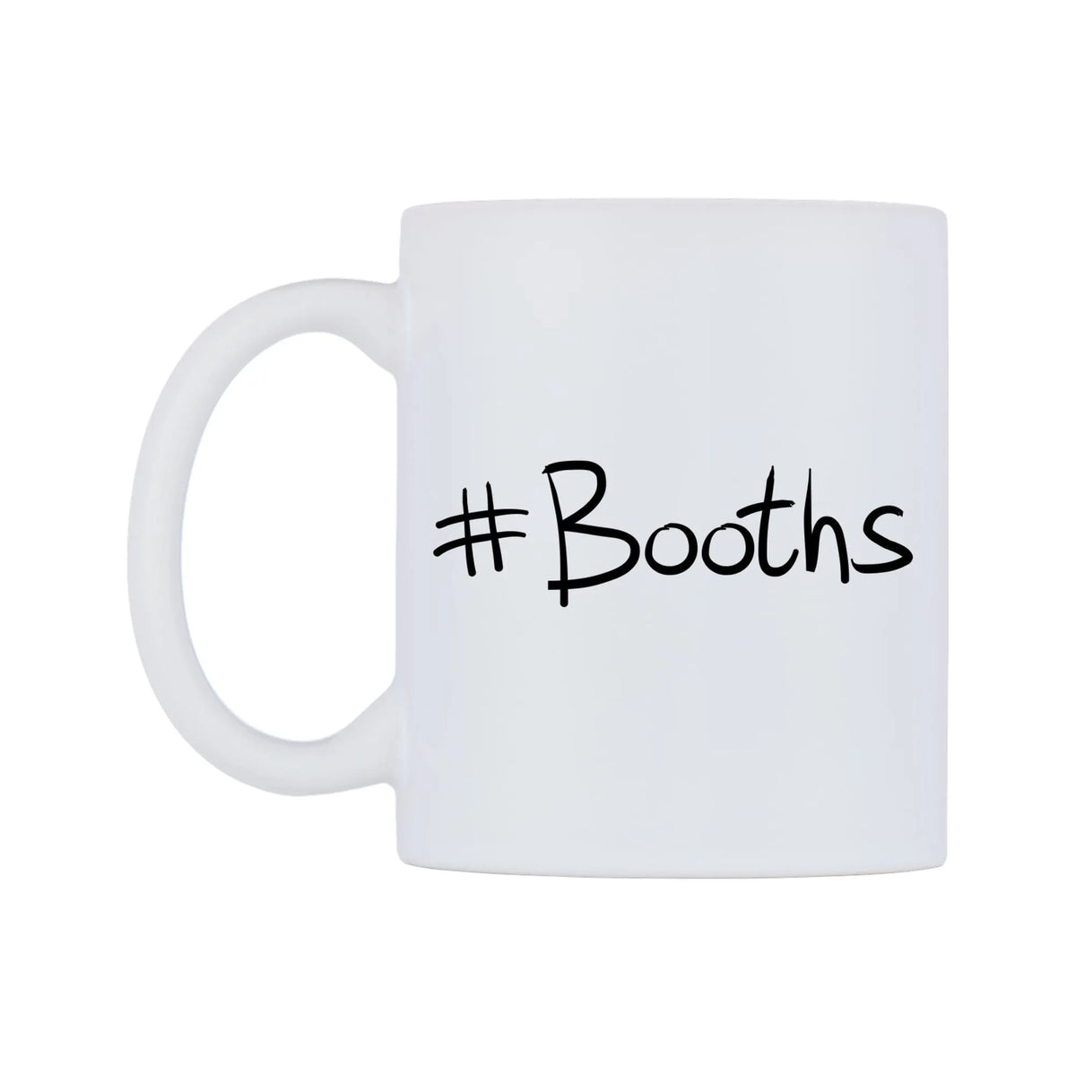 Booths Mug — mug, right side, on a white background