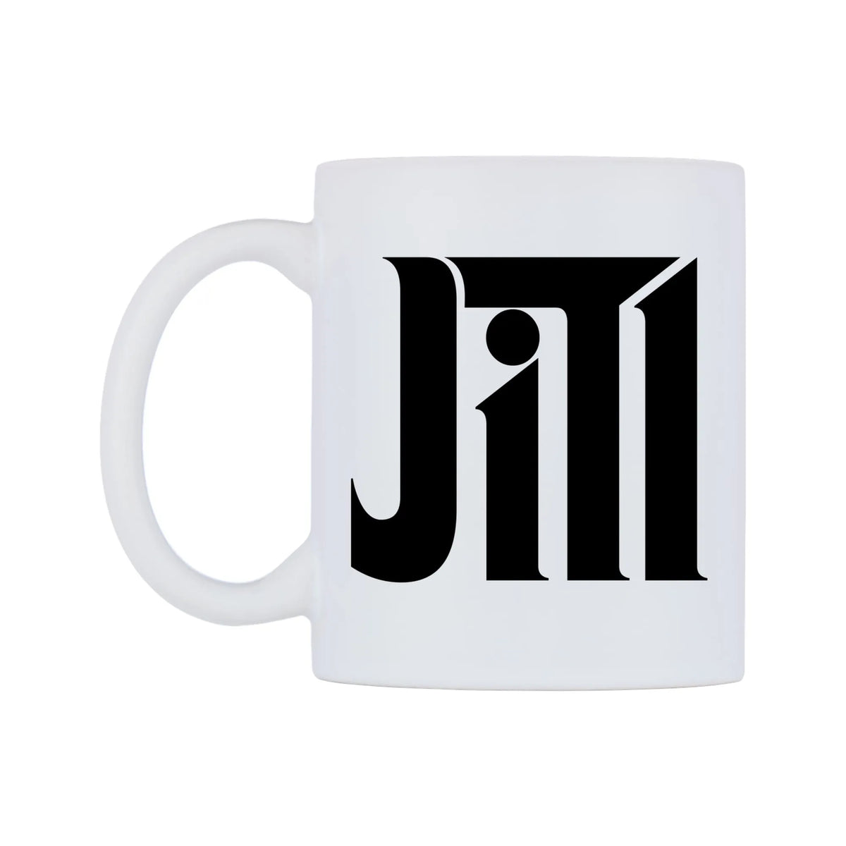 Jill - Godfather Themed Mug — white 11oz gloss mug, right side, on a white background