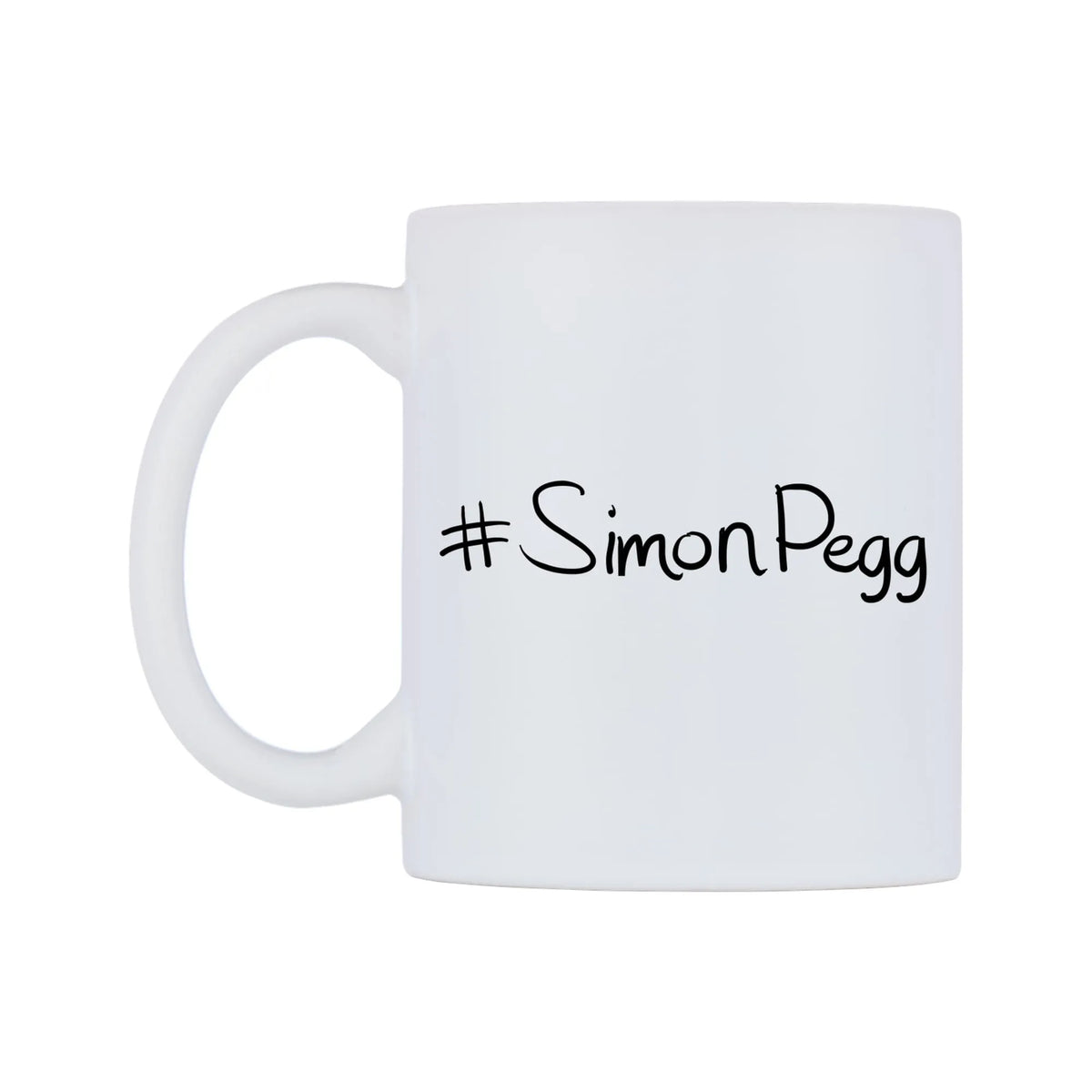 SimonPegg Mug — mug, right side, on a white background