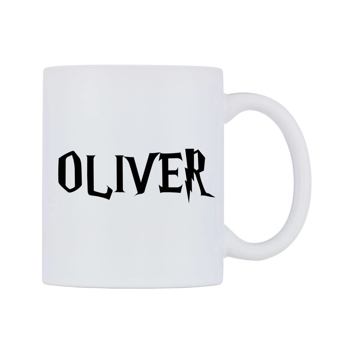 Oliver - Wizard Themed Mug — white 11oz gloss mug, left side, on a white background