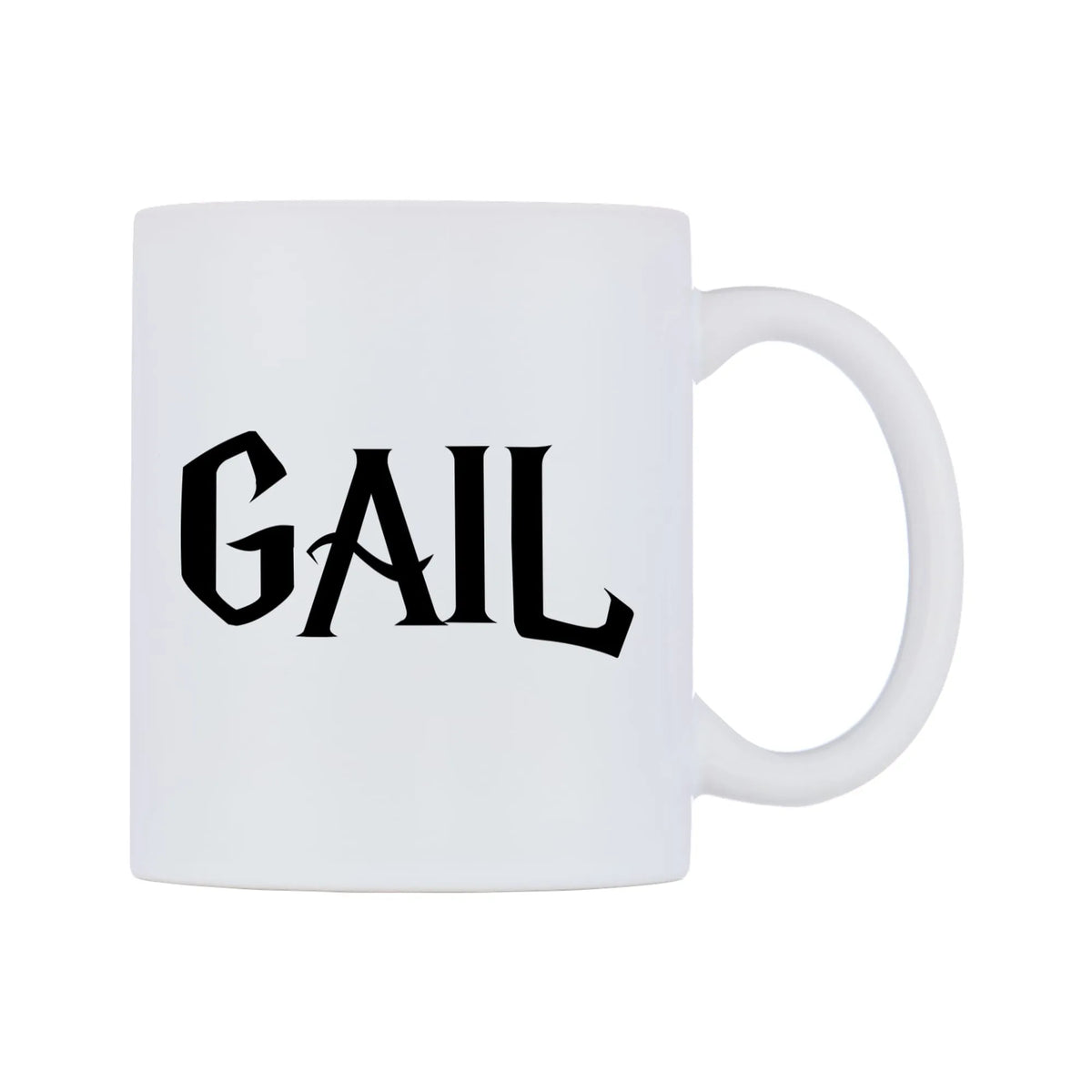 Gail - Wizard Themed Mug — mug, left side, on a white background