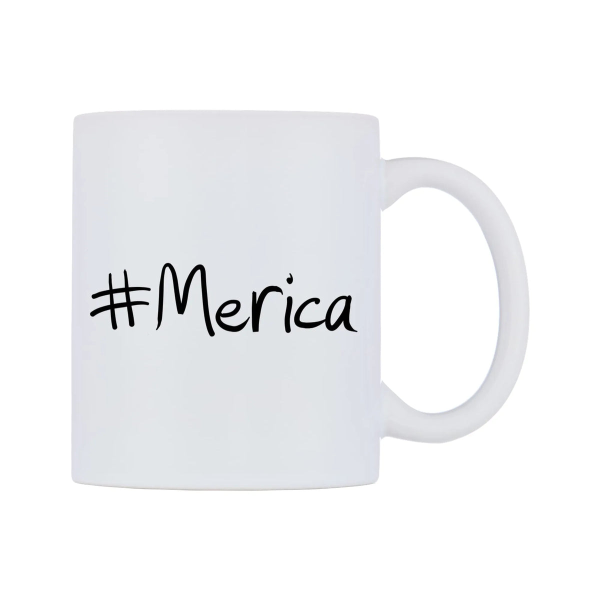 Merica Mug — mug, left side, on a white background
