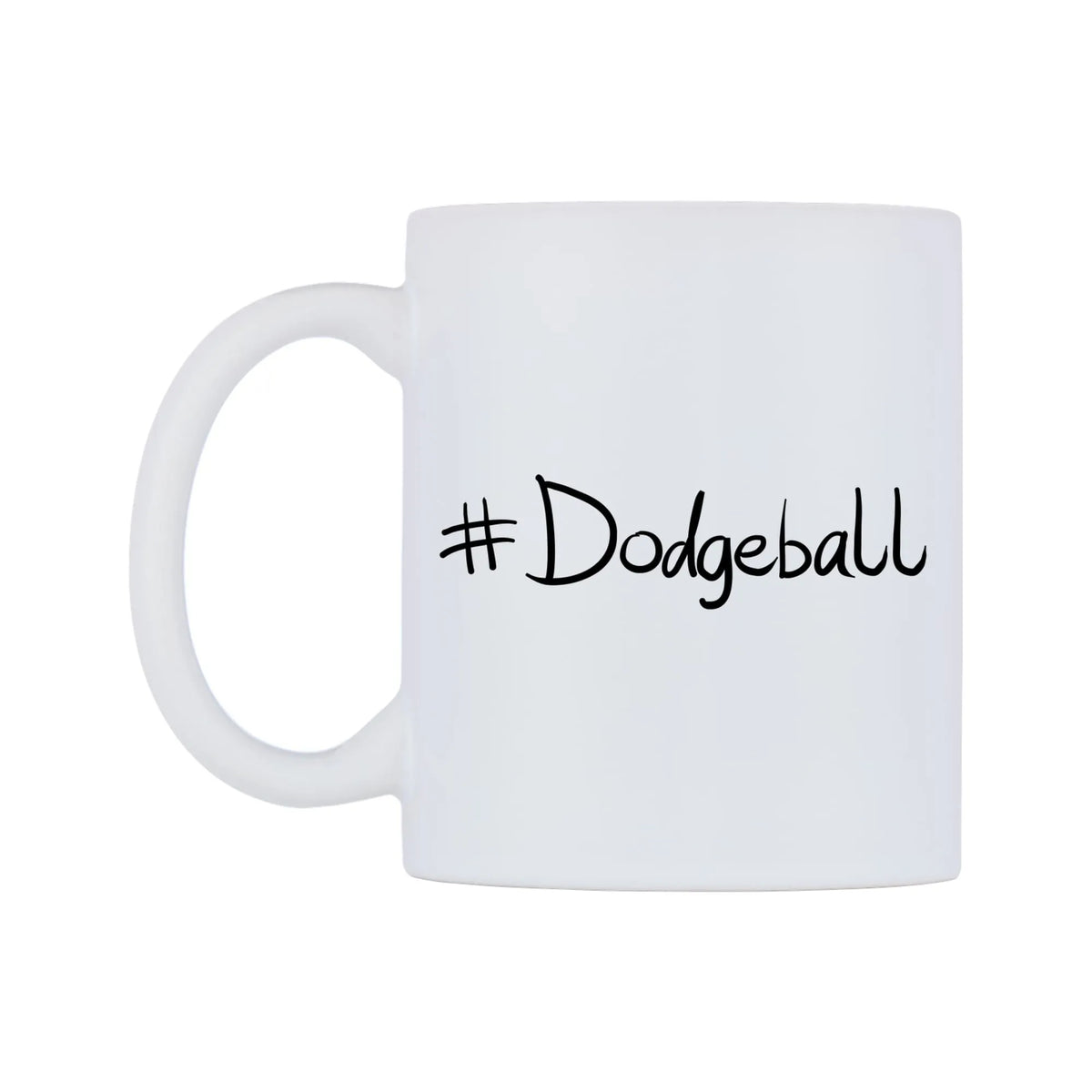 Dodgeball Mug — mug, right side, on a white background