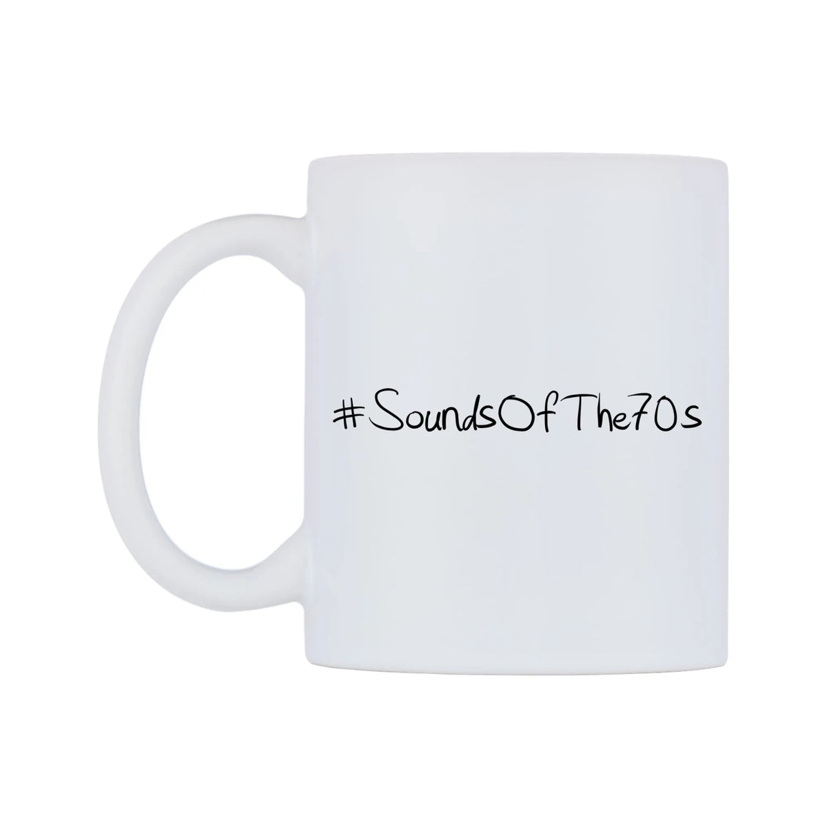 SoundsOfThe70s Mug — mug, right side, on a white background
