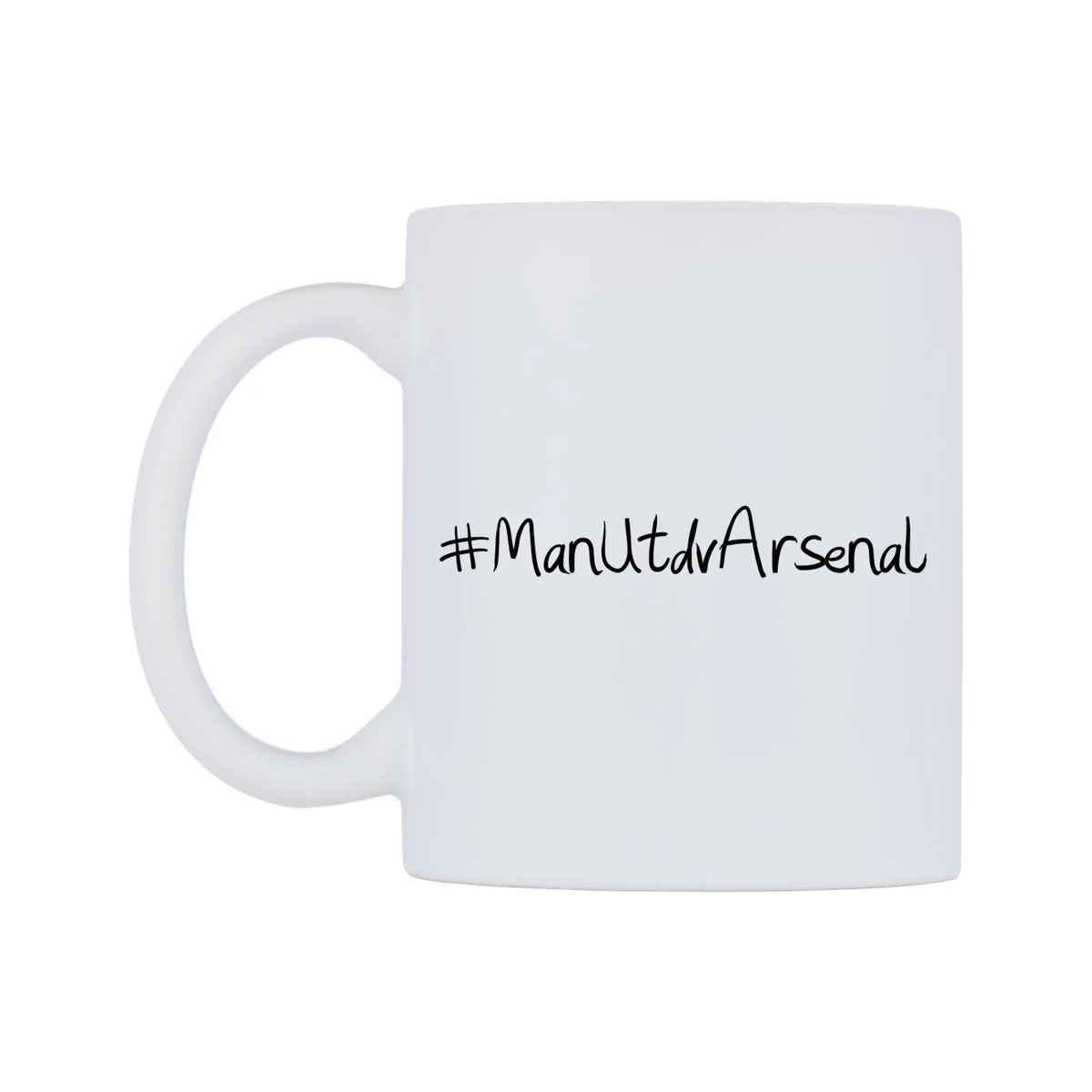 ManUtdvArsenal Mug — mug, right side, on a white background