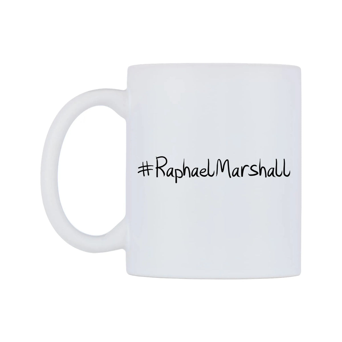 RaphaelMarshall Mug — mug, right side, on a white background