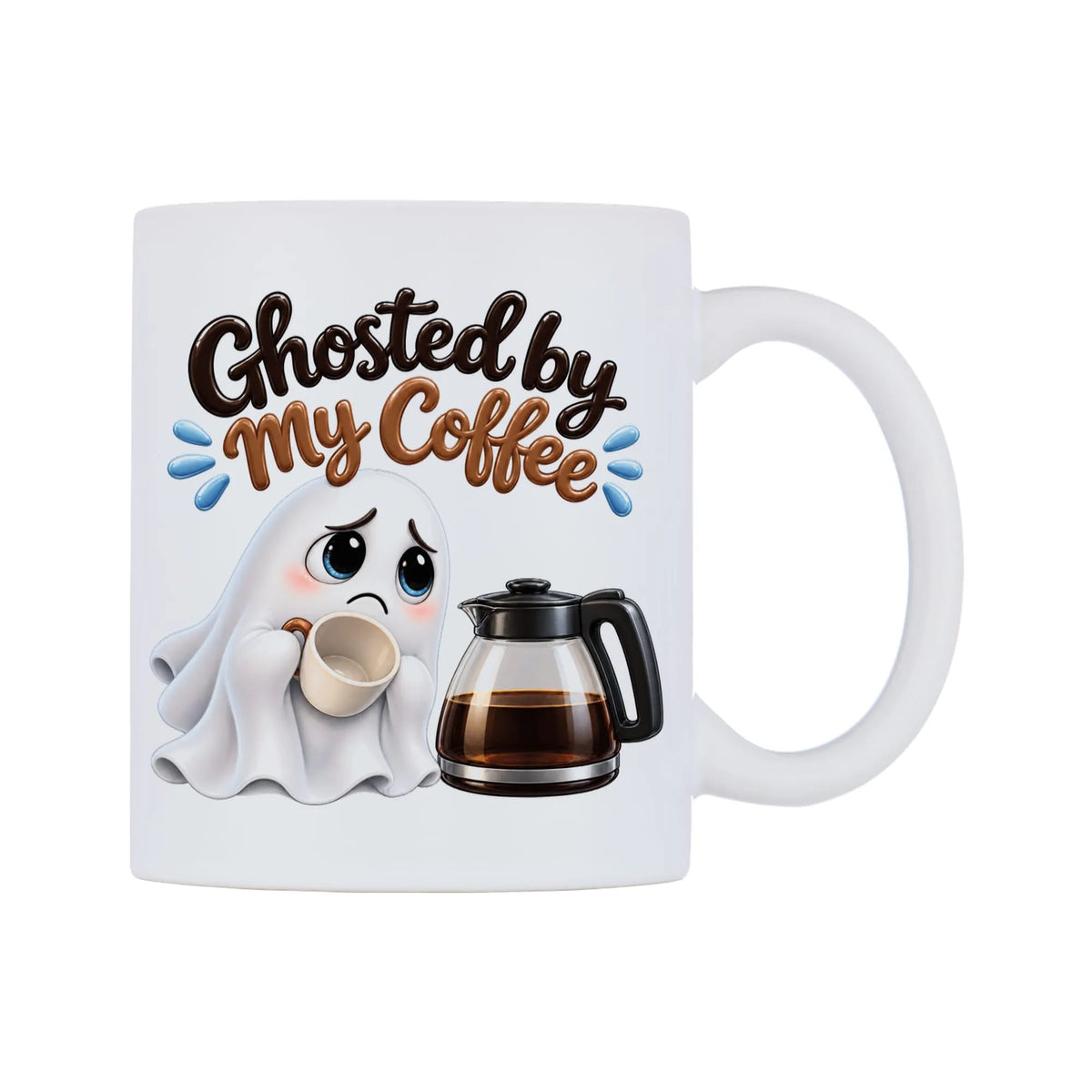 Ghosted by My Coffee Mug — mug, left side, on a white background