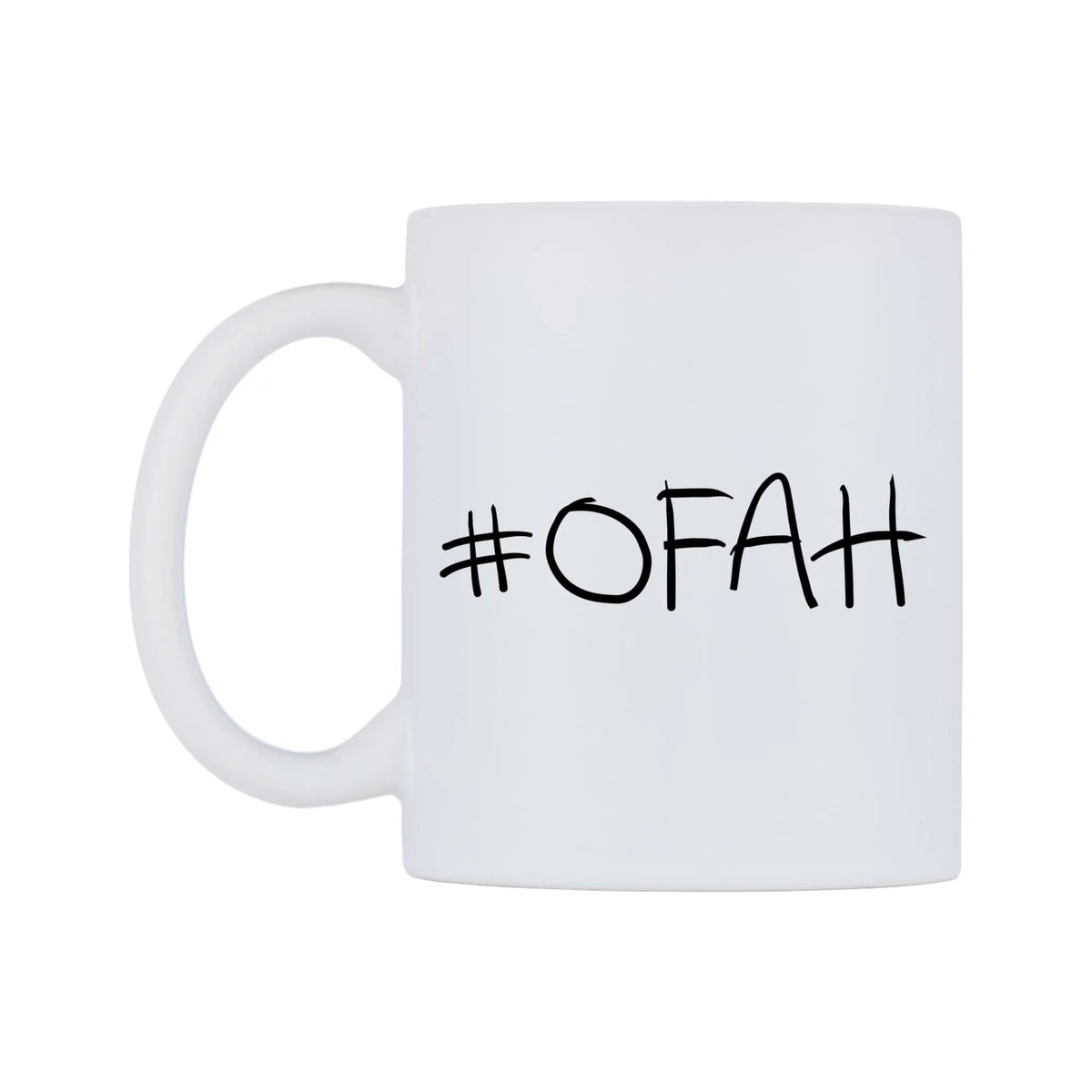 OFAH Mug — mug, right side, on a white background