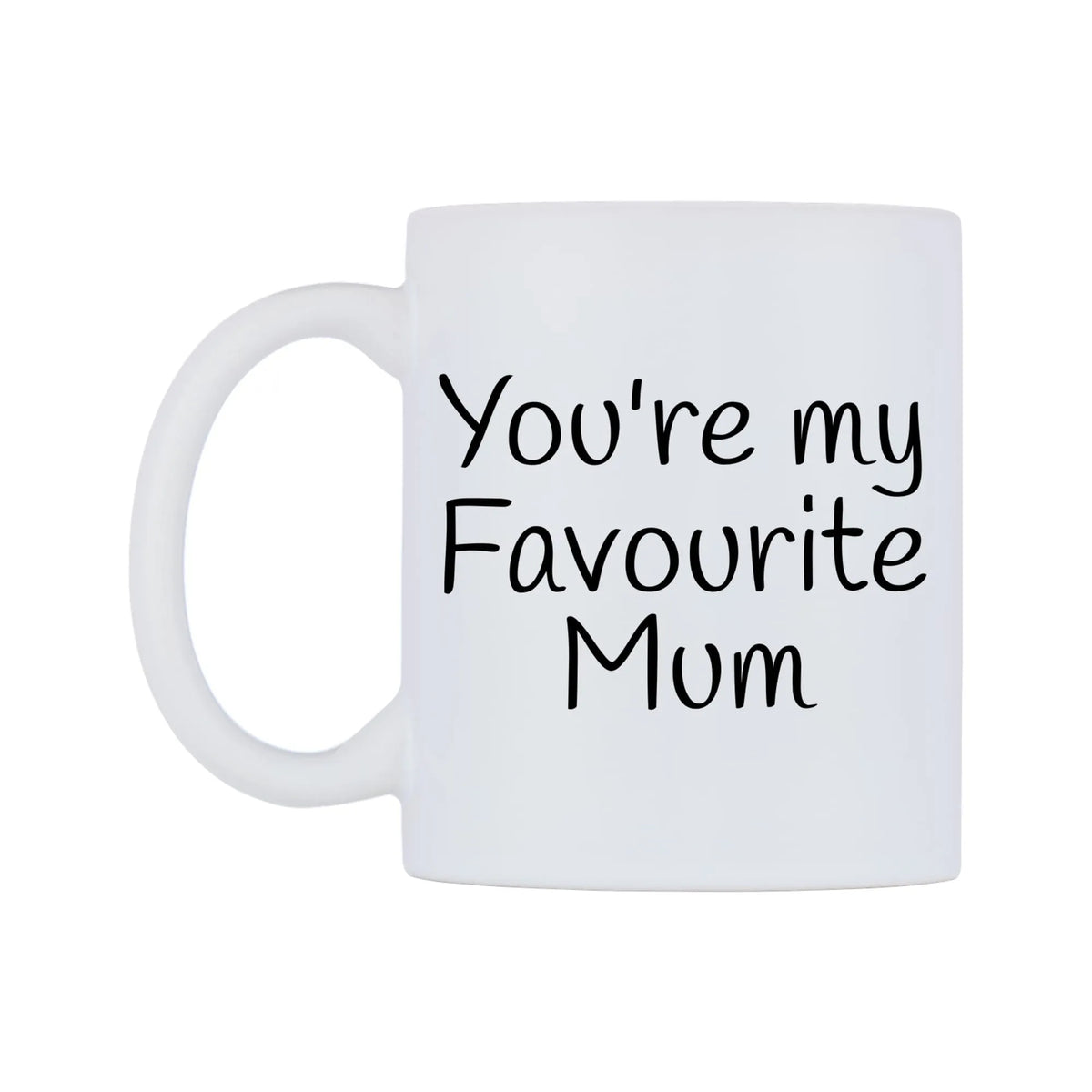 You're My Favourite Mum Mug — mug, right side, on a white background