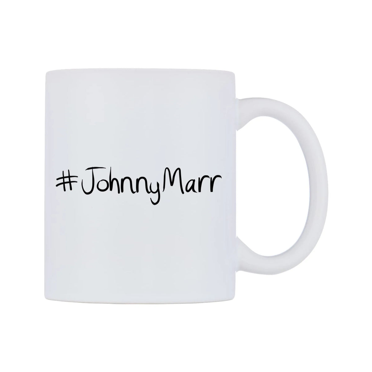 JohnnyMarr Mug — mug, left side, on a white background