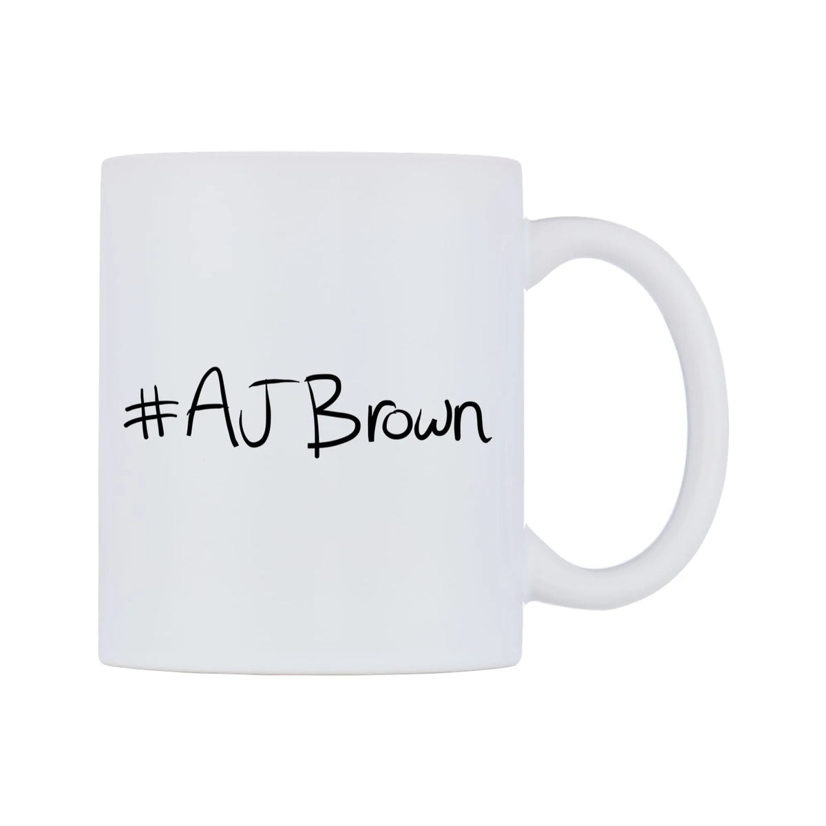 AJBrown Mug — mug, left side, on a white background